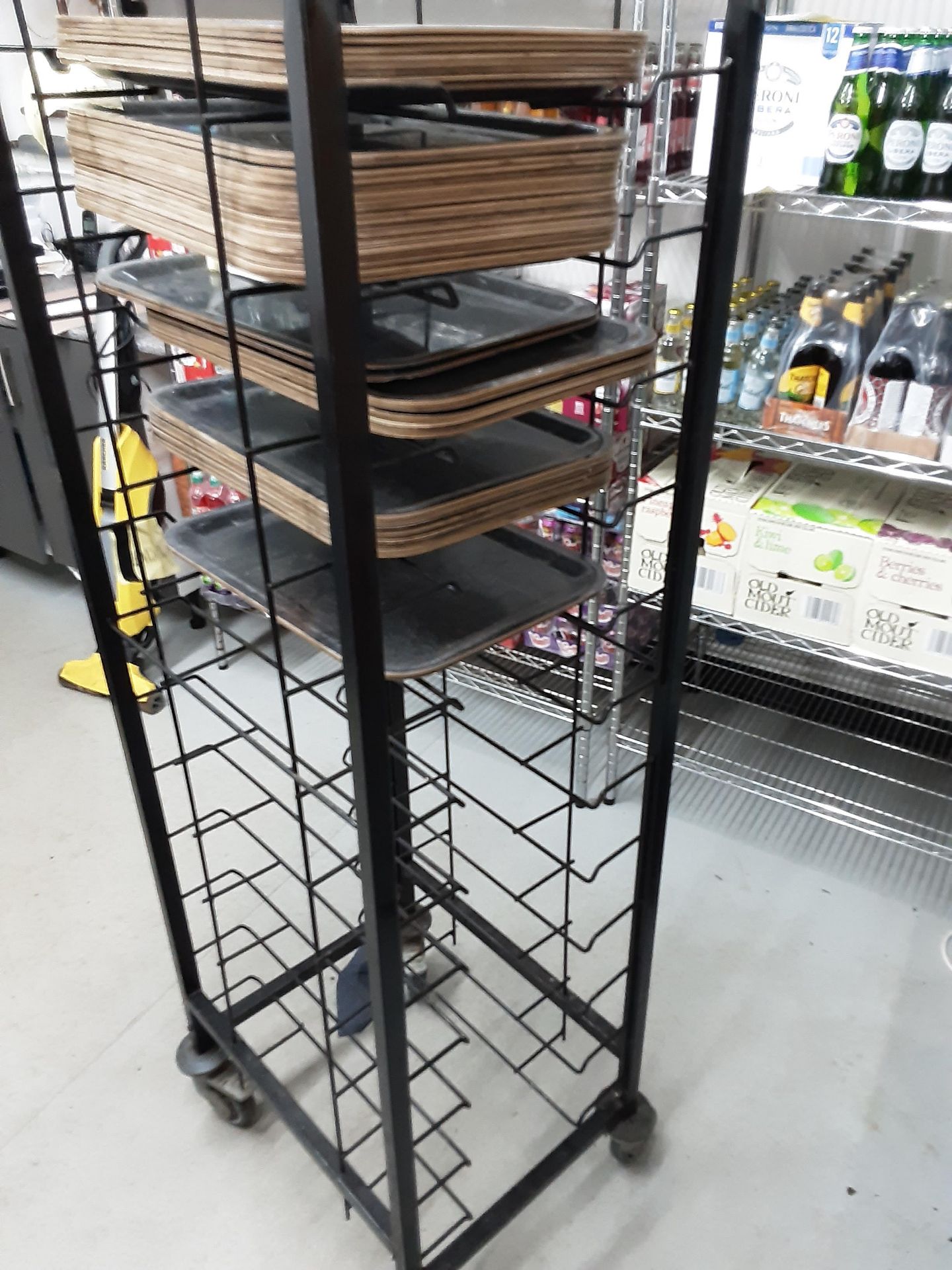 Mobile Tray Rack with Trays Included - Image 4 of 4