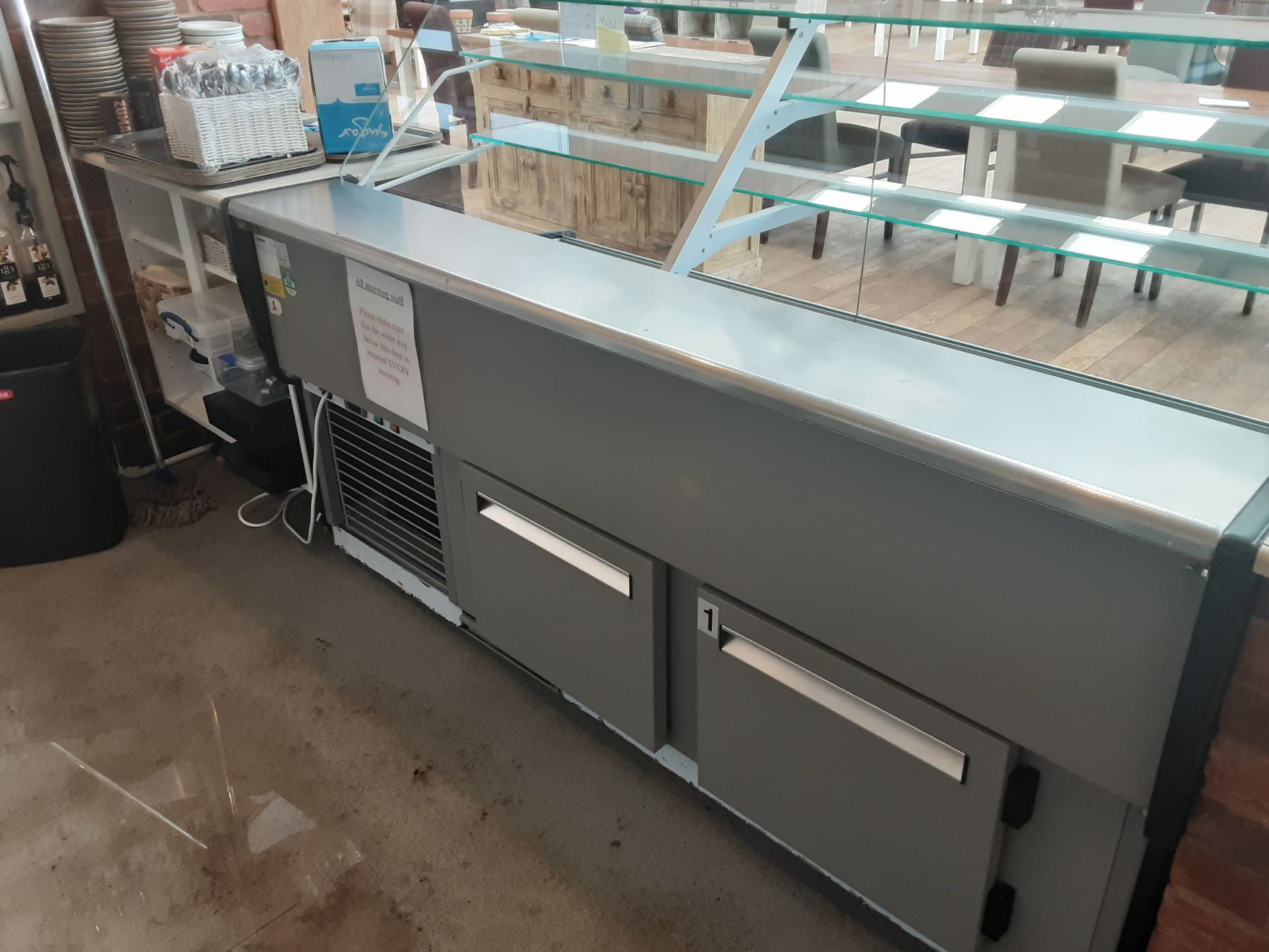 Mafirol Static Serve Over - Refrigerated Display Counter Model No 9254003 Serial No 16001043 - Image 4 of 6