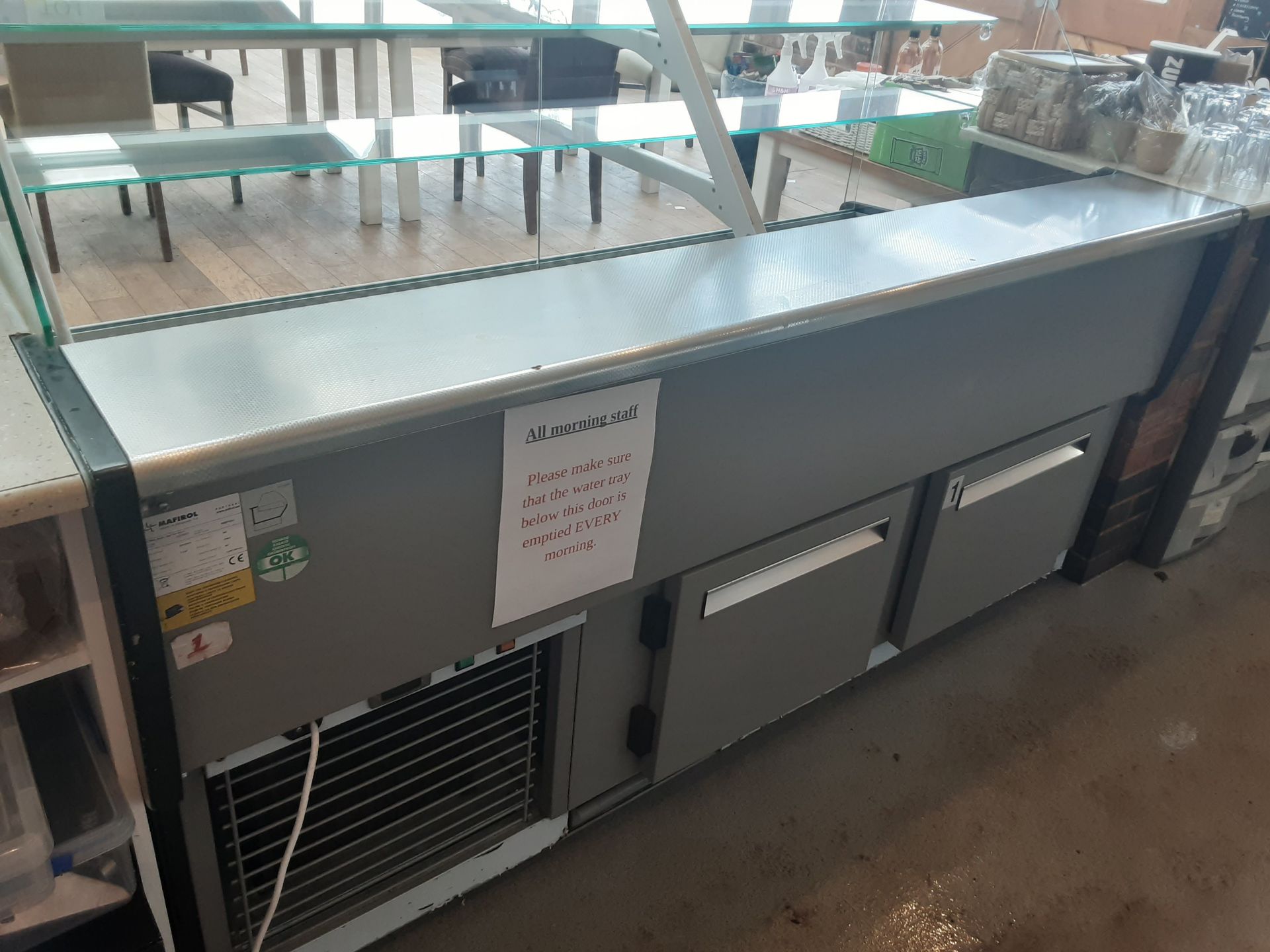 Mafirol Static Serve Over - Refrigerated Display Counter Model No 9254003 Serial No 16001043 - Image 5 of 6