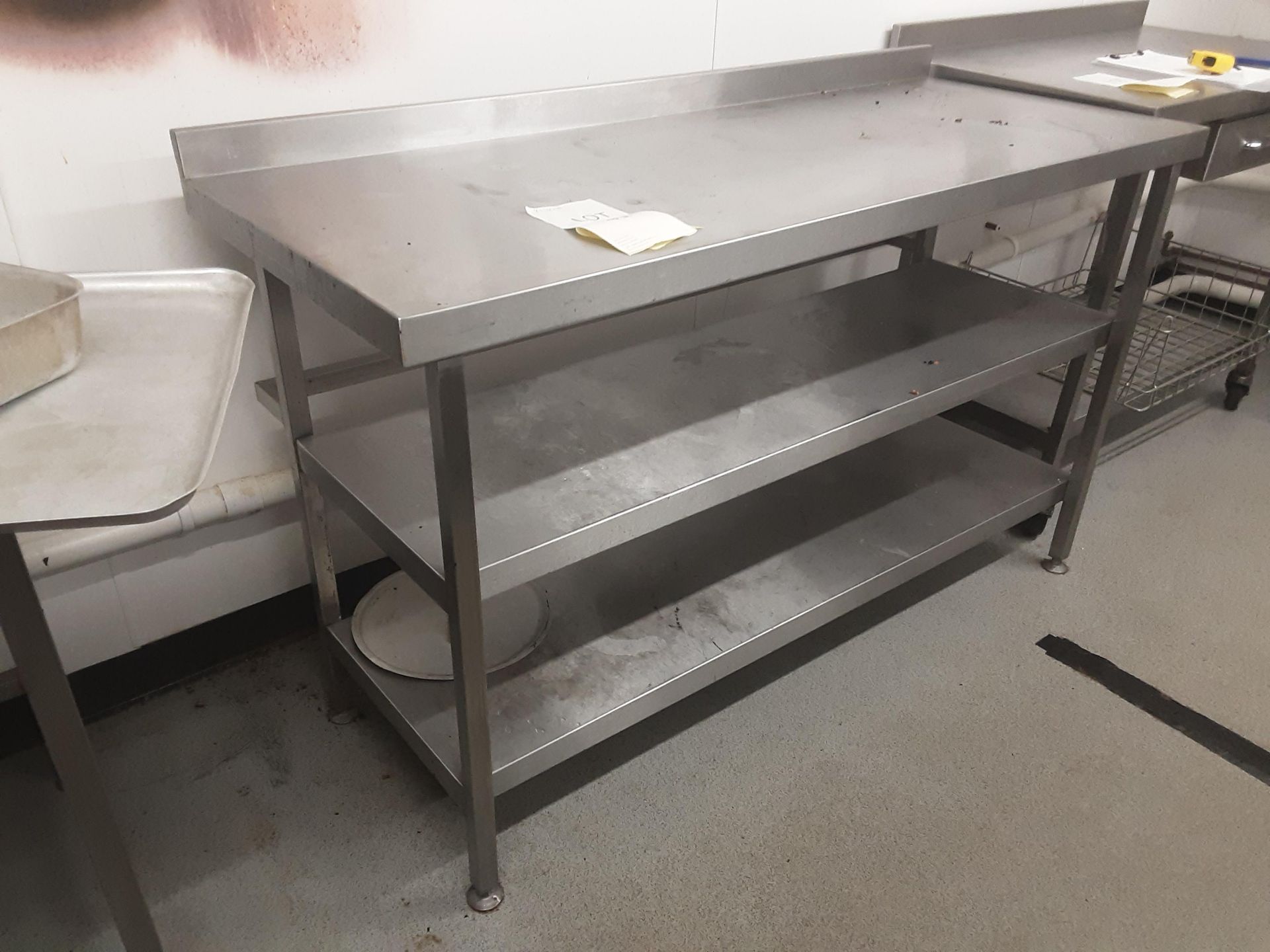 Francis stainless Steel Prep Table W 150cm D 60cm H90cm