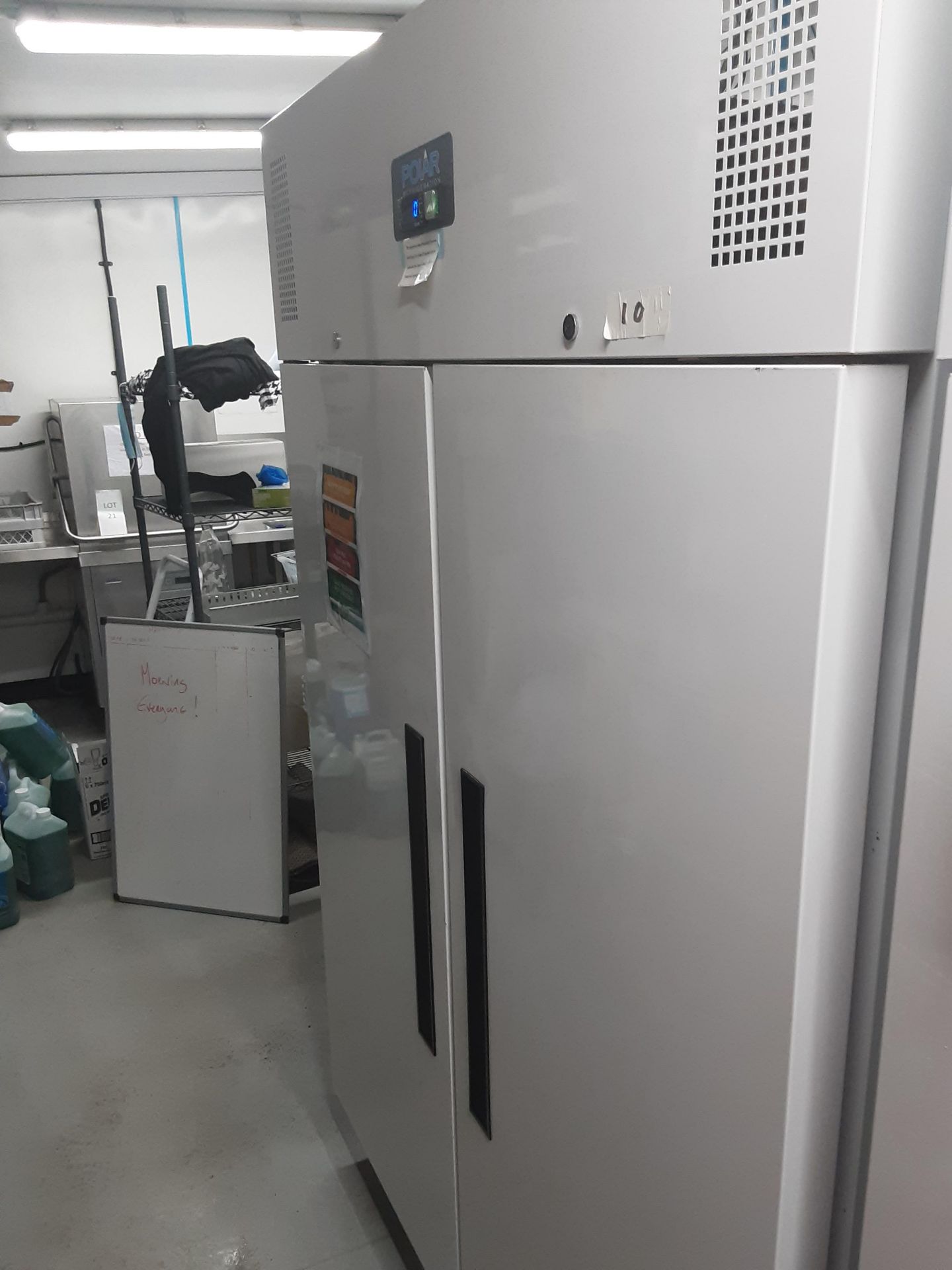 Polar G-Series Upright Double Door Fridge 1200Ltr White Model No CC663-02 Serial No CC663-028041004