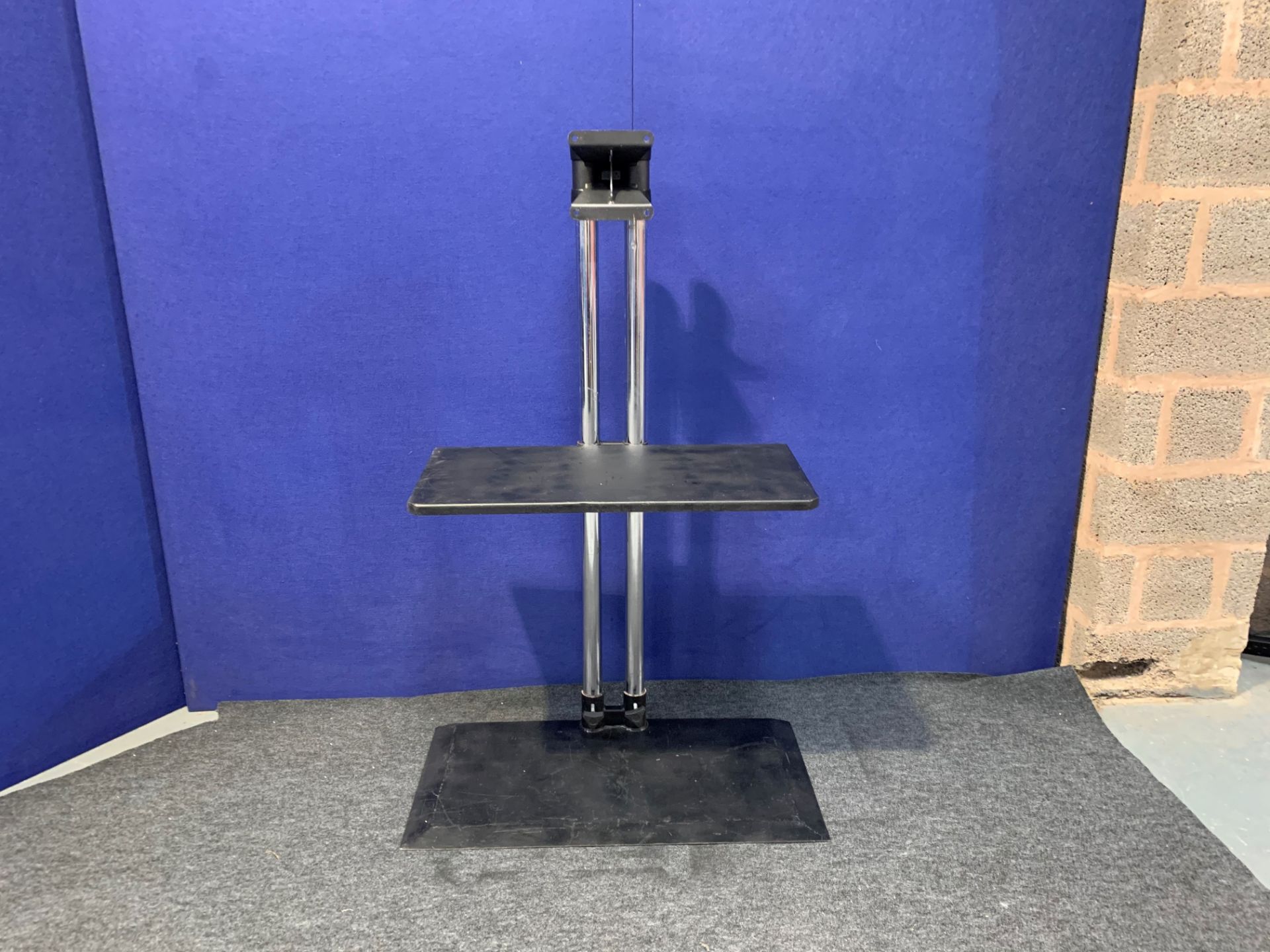 Double Pole Unicol Stand with Flat Base, Shelf, Bincoluars & 1500mm Poles.