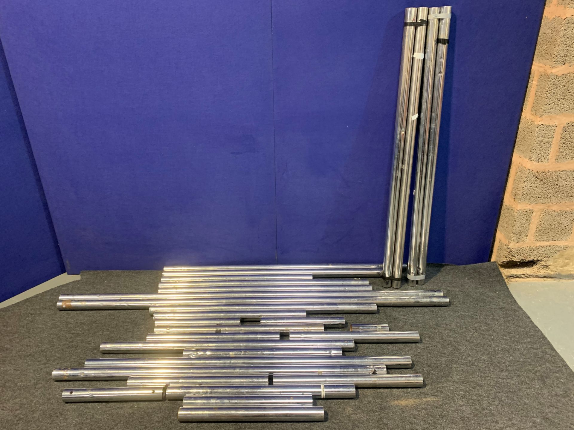 29 Chrome Poles - Various Lengths from 170-2000mm - Image 3 of 3