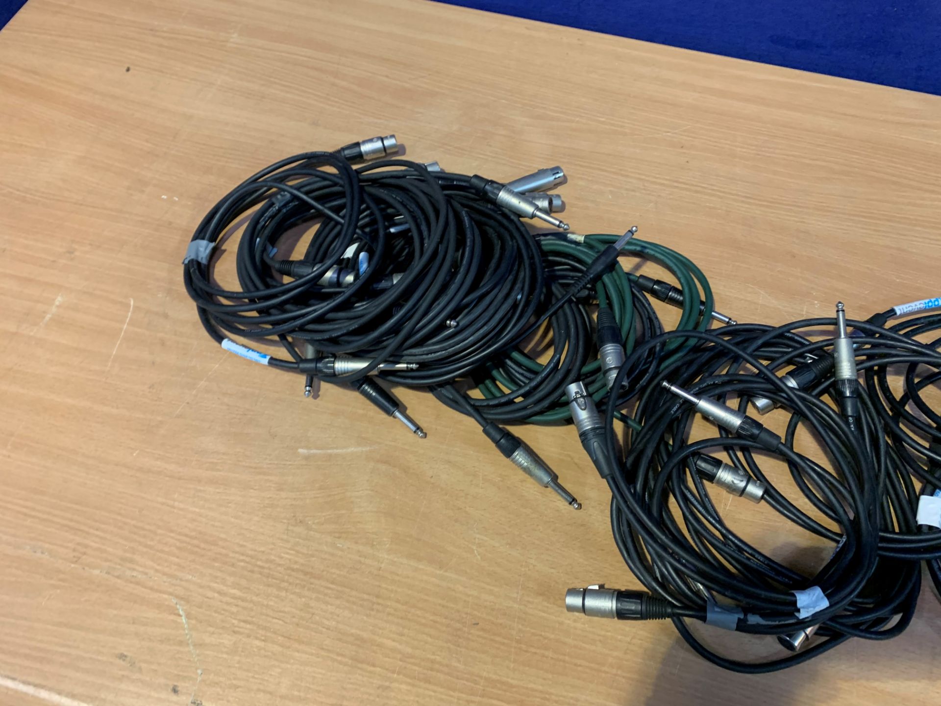 28 x F XLR - Mono Jack Cables Various Lengths