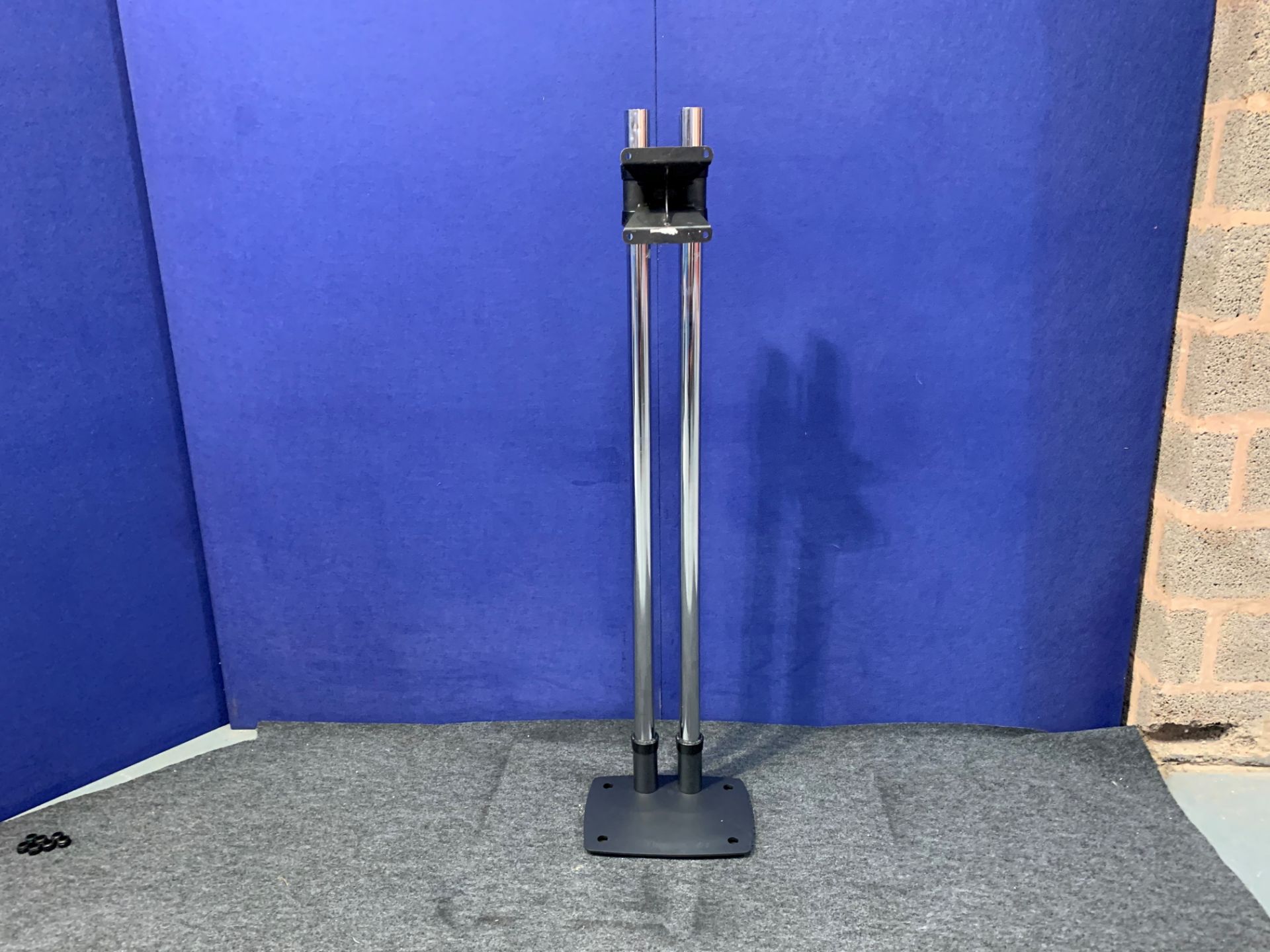 Double Pole Unicol Stand with Small Footprint Base Plate (screw to floor), Binoculars & 1420mm