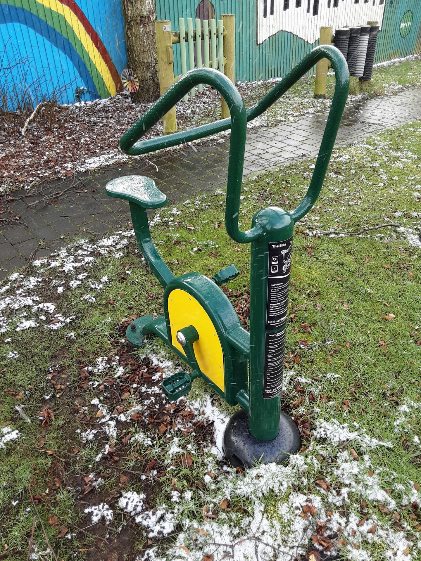 4: Outdoor Fresh Air Fitness Equipment to include swings, bike & chest pull (see Pictures) (Needs - Image 3 of 19