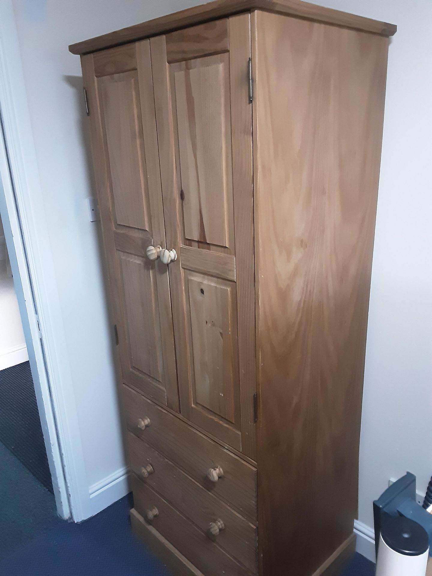 6: Wooden 2 Door Wardrobes 7: Wooden 2 Drawer Side Tables - Image 11 of 11