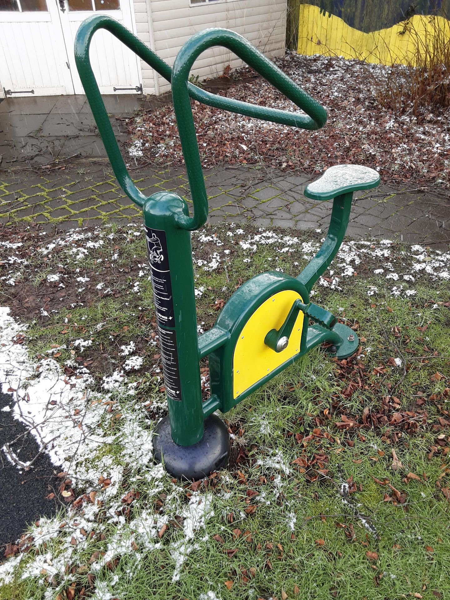 4: Outdoor Fresh Air Fitness Equipment to include swings, bike & chest pull (see Pictures) (Needs - Image 4 of 19