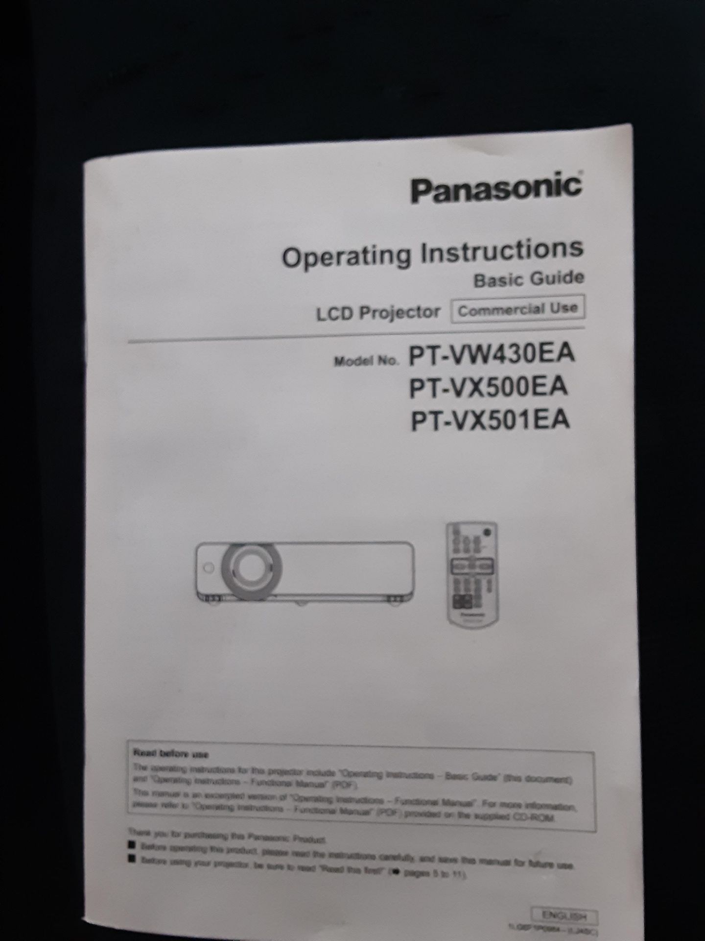 Omi System Comprising: Panasonic VX500 XGA Projector, Plasma Screen, Speakers, Sensors & - Image 12 of 14