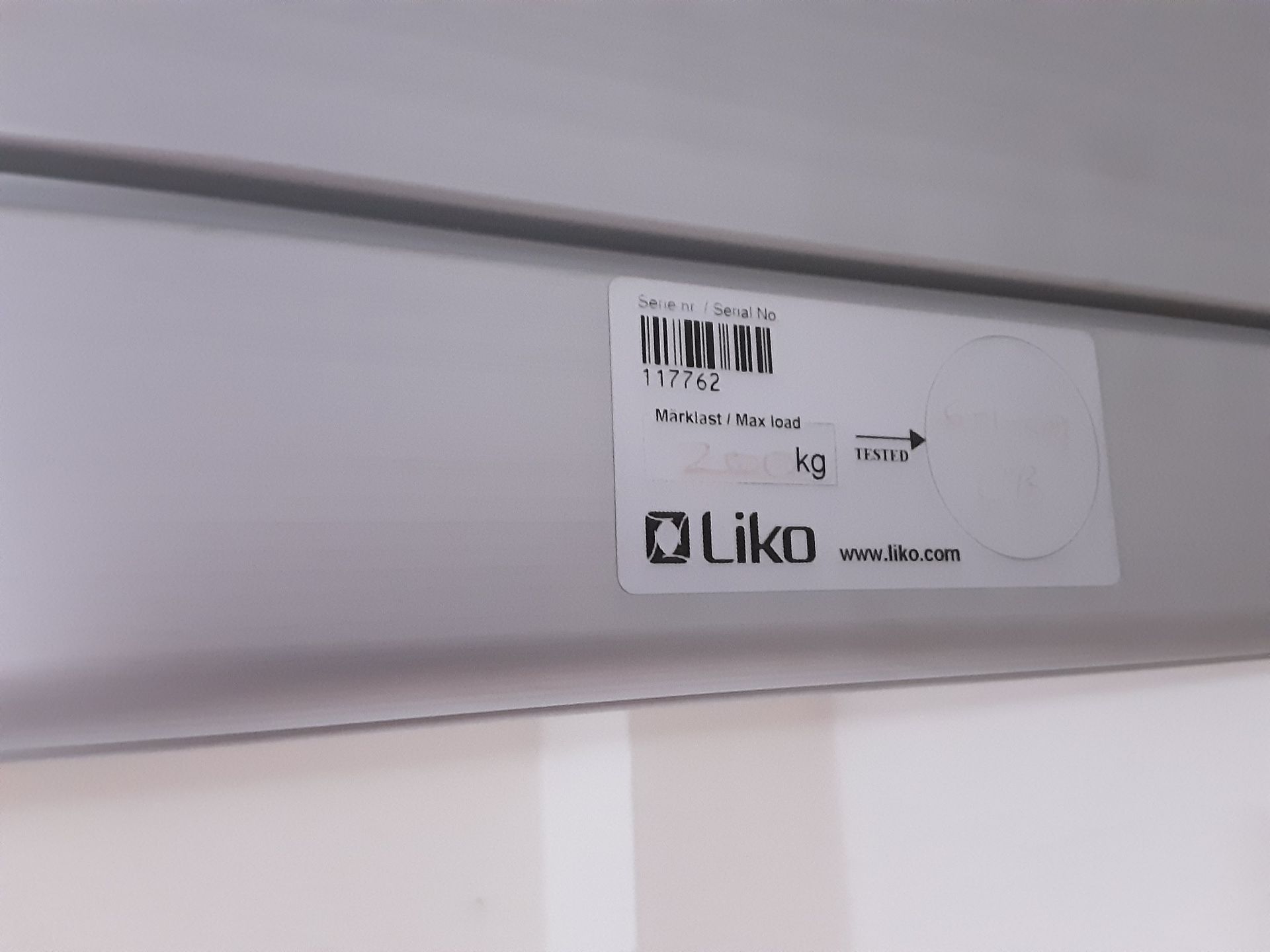 Likorall 242S R2R 200kg Patient Lift with KwikTrak Ceiling Rail System Serial No: 260865 - Image 6 of 10