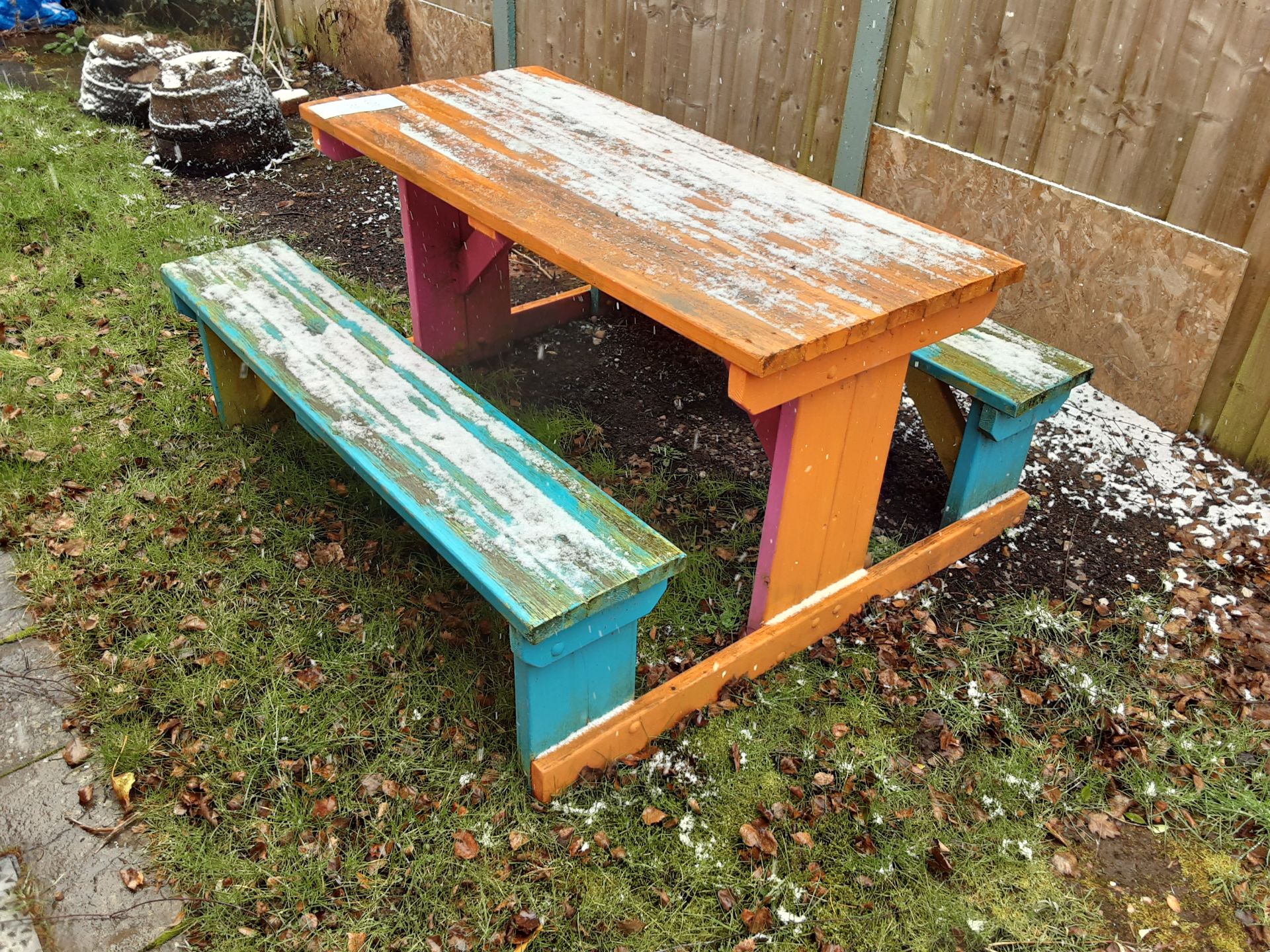 Outdoor Wooden Bench - Image 2 of 3