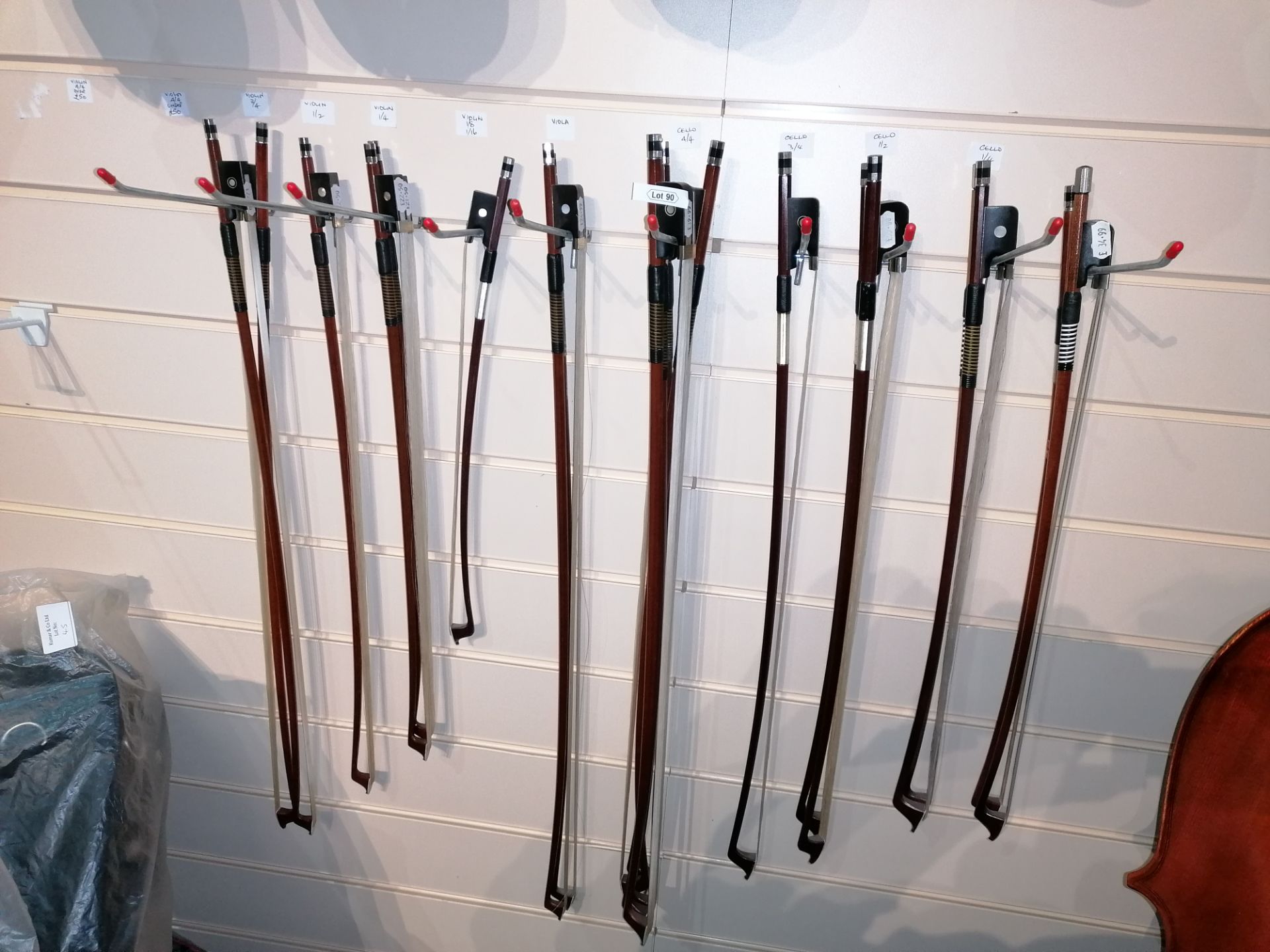 New Various Size Cello & Violin Bows