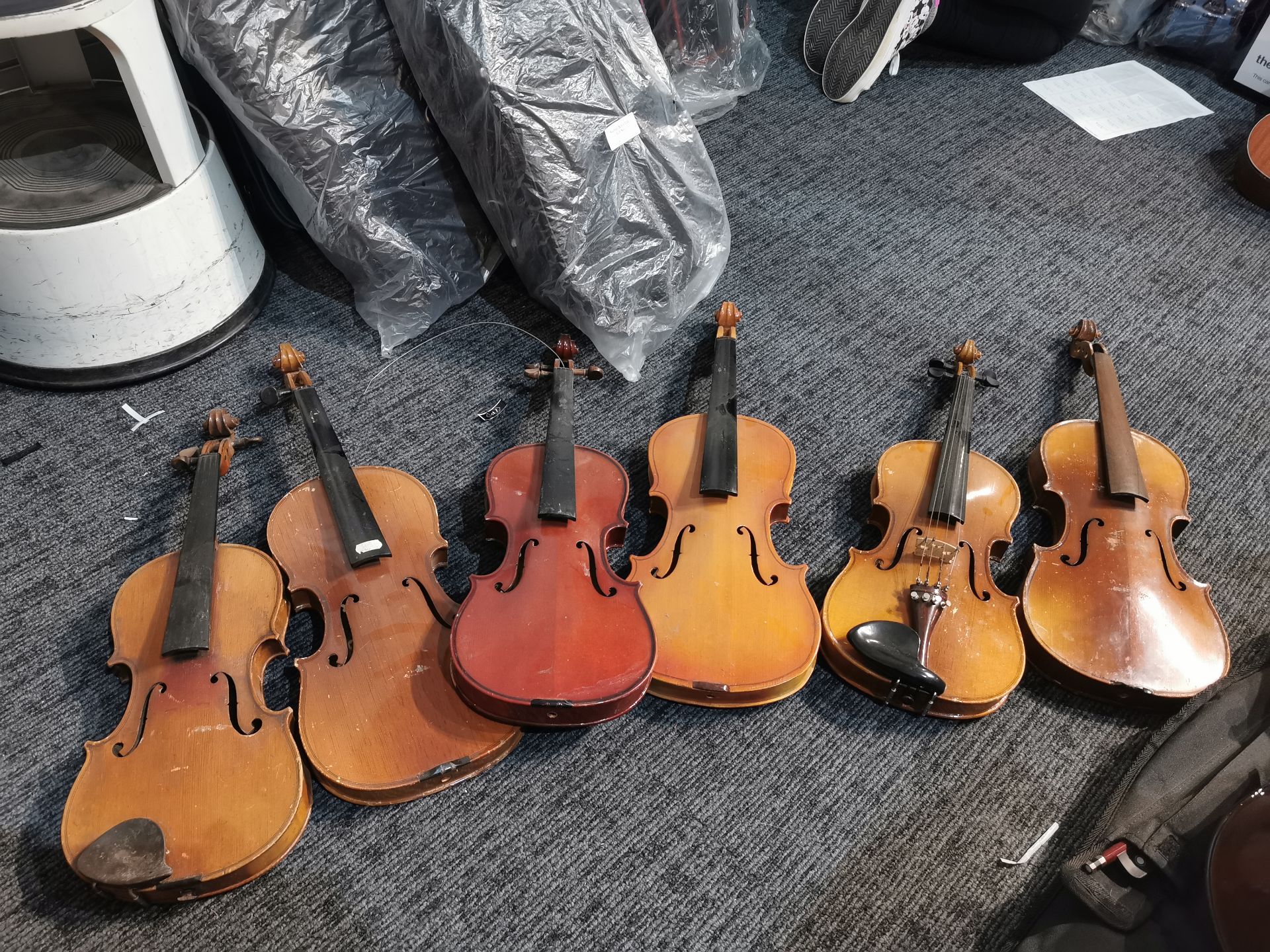 6: Various Violin's Sold for Spares/ Parts