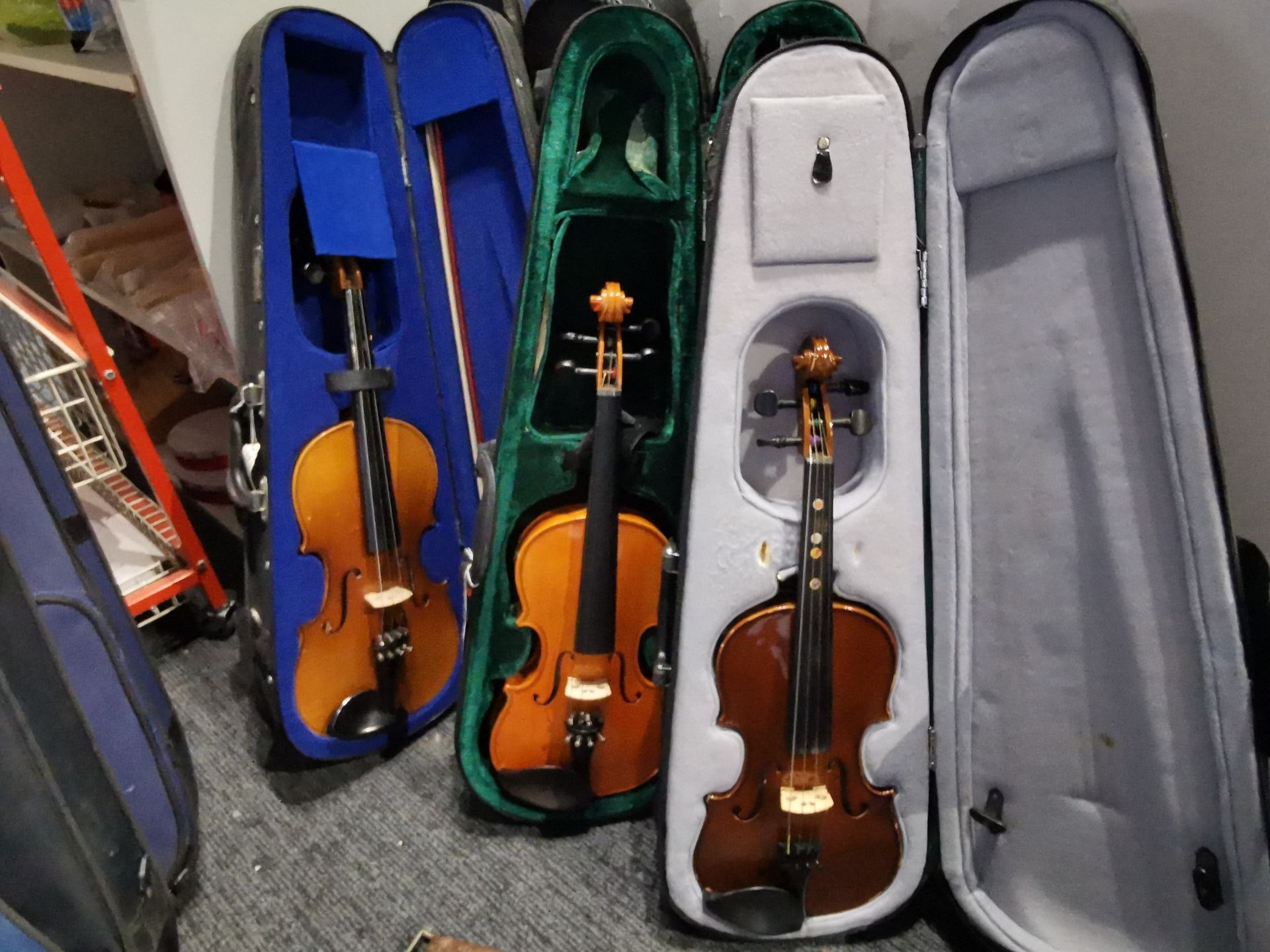 Various Used Violins With Cases (Approxmatley 10) - Image 7 of 15