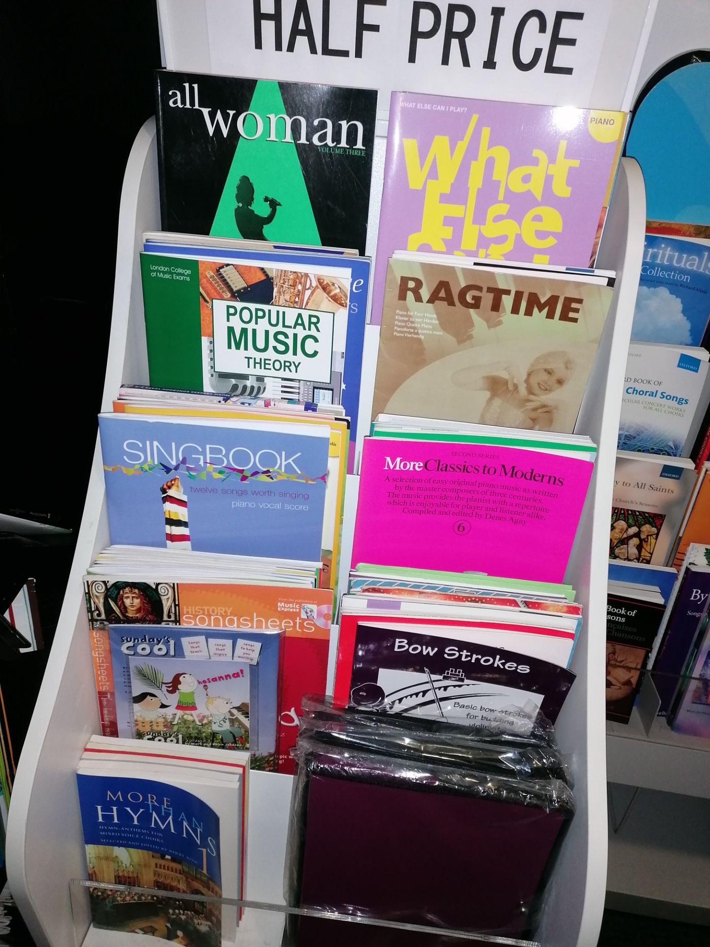 Various Choral Books & Browser with A Mixture of Music Books & White Stand - Image 6 of 6