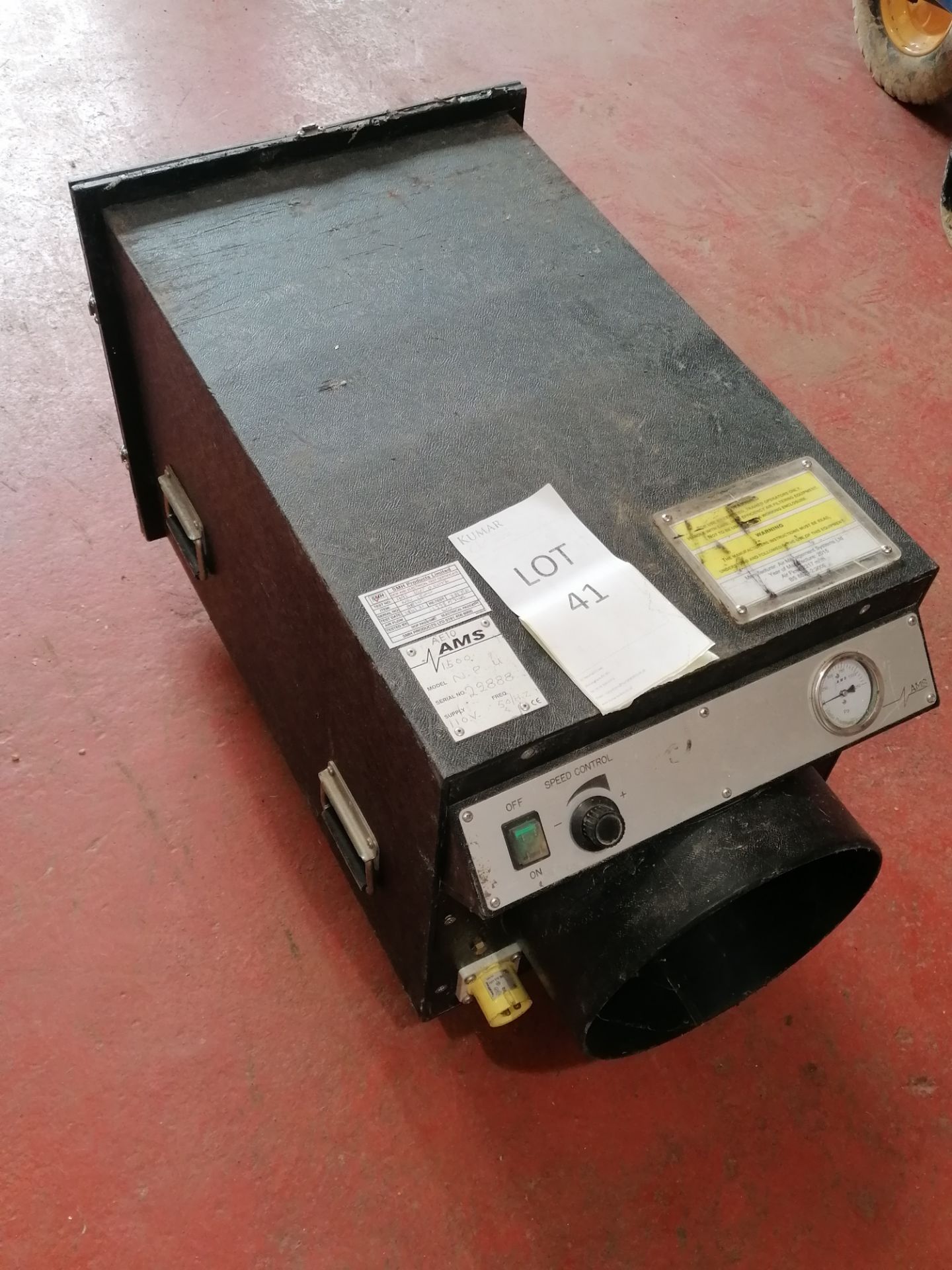 SMH NPU 1500 Extractor/Filter Unit 110V, Serial No. 22888 - Image 2 of 6