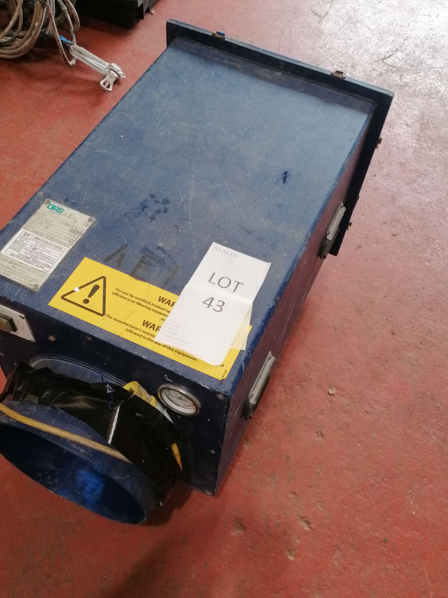 DR5 PNU 2300 Extractor/Filter Unit 110V, Serial No. 1693, (2006)