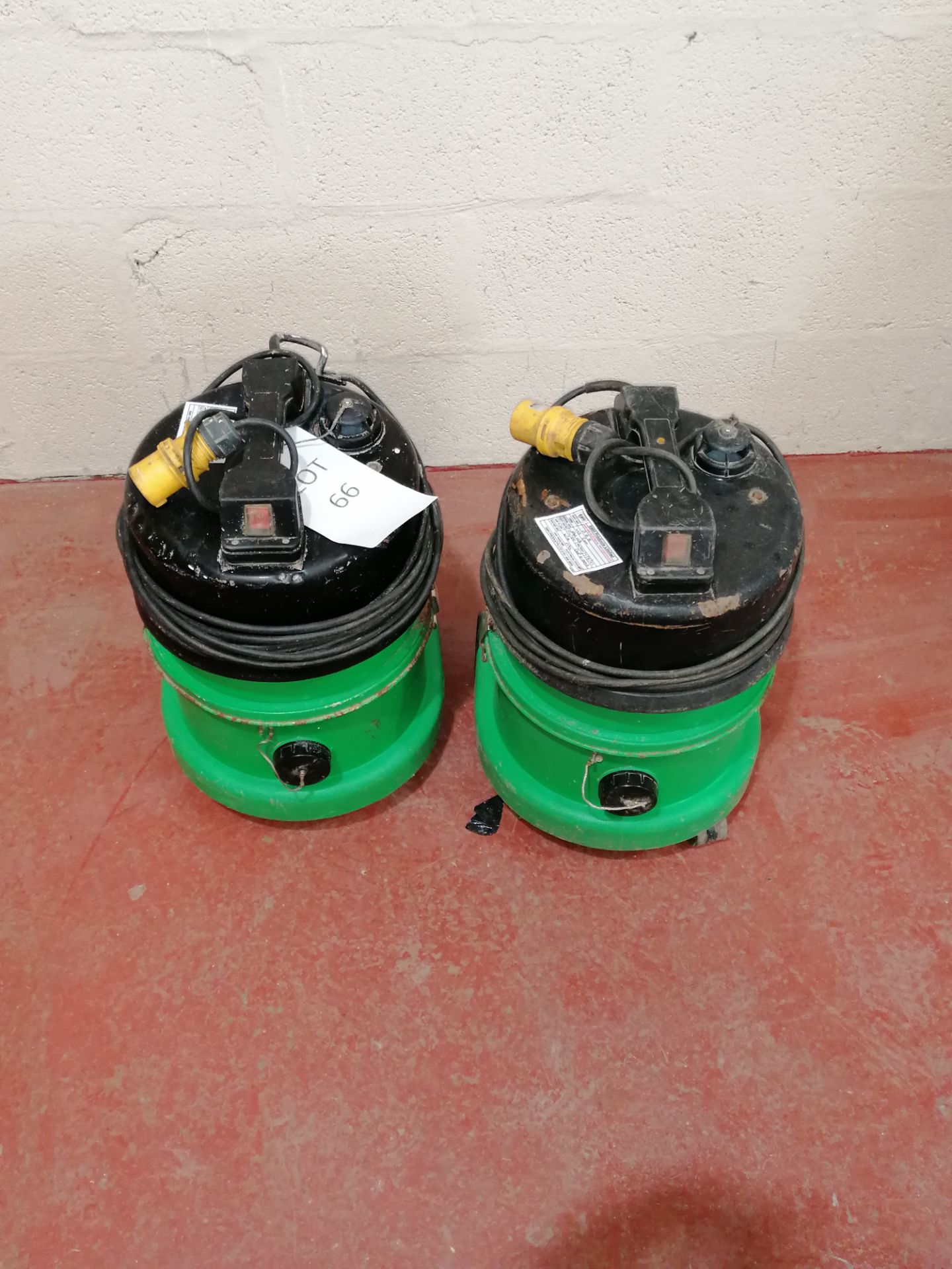 2: Numatic Model HZ200, Hazardous Material Vacuum Cleaners Serial No: Av12 & Av03