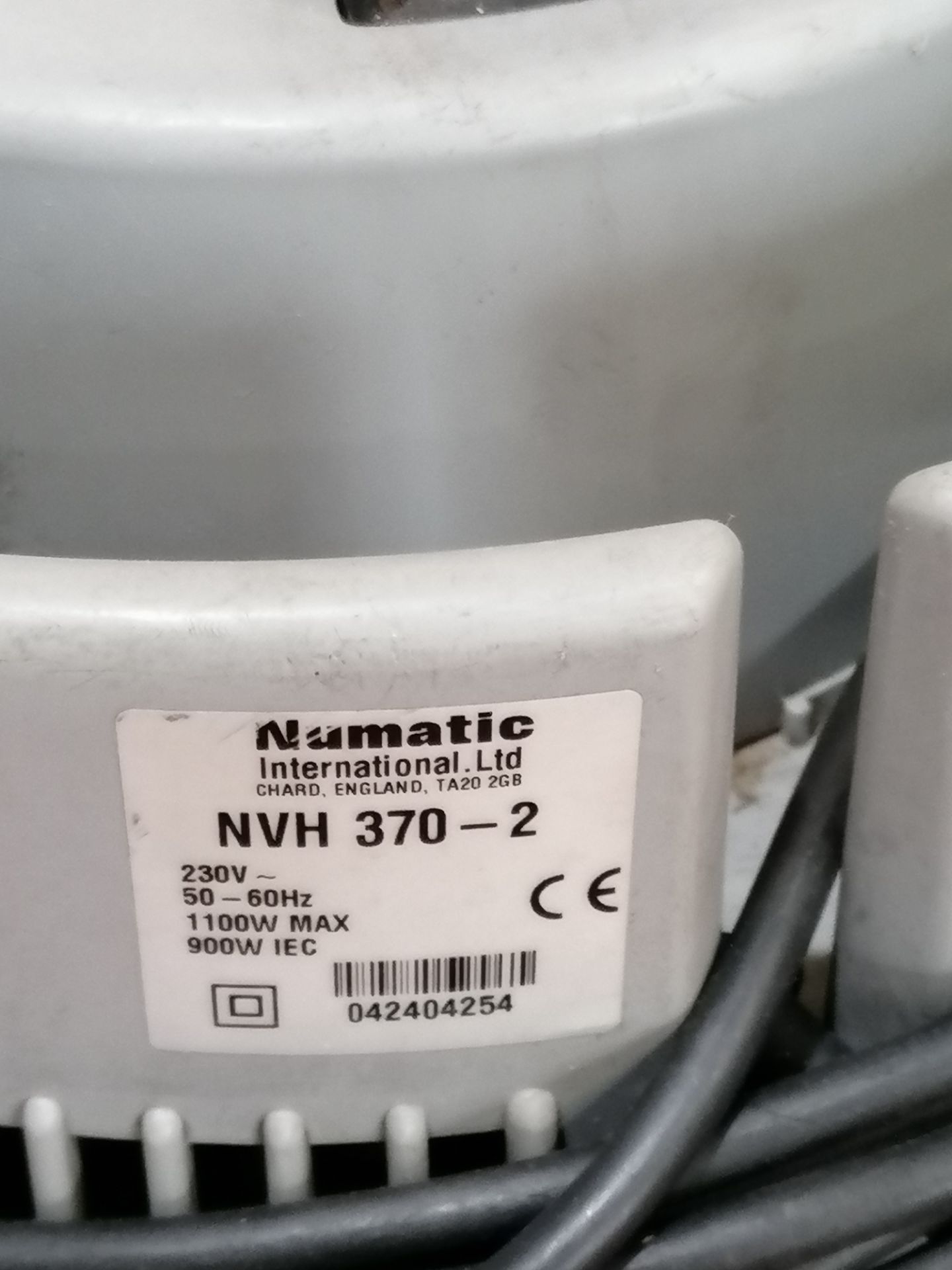 Numatic Model NVH 370-2 , Hazardous Material Vacuum Cleaner, 240v - Image 4 of 4