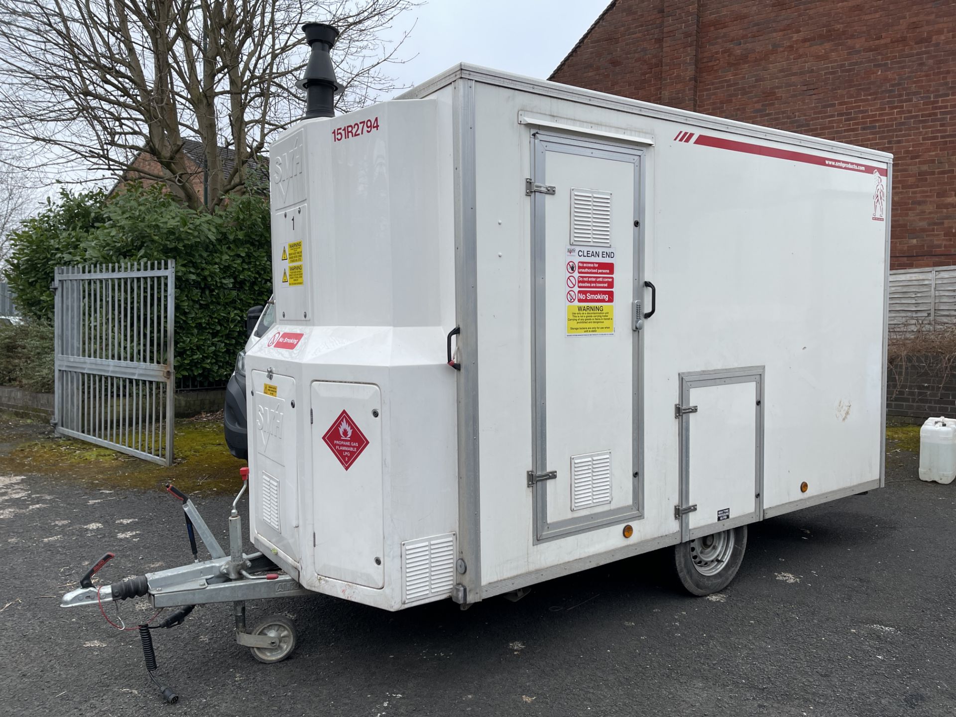 SMH Mobile De-Contamination Unit Comprising Dirty End, Twin Shower Enclosure, Clean End, Fitted with