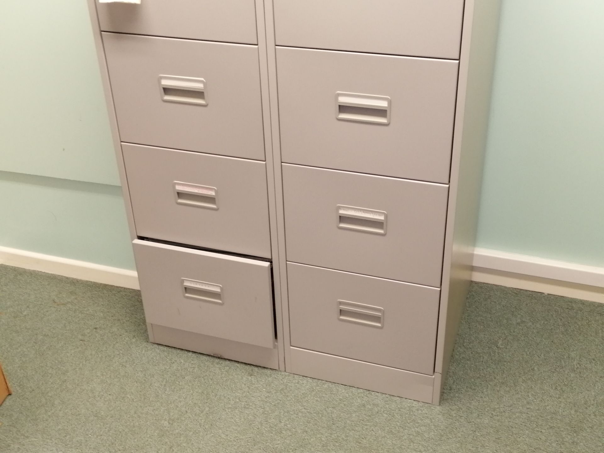 2: Metal Filing Cabinets with Keys (Does Not Include Contents) - Image 3 of 4