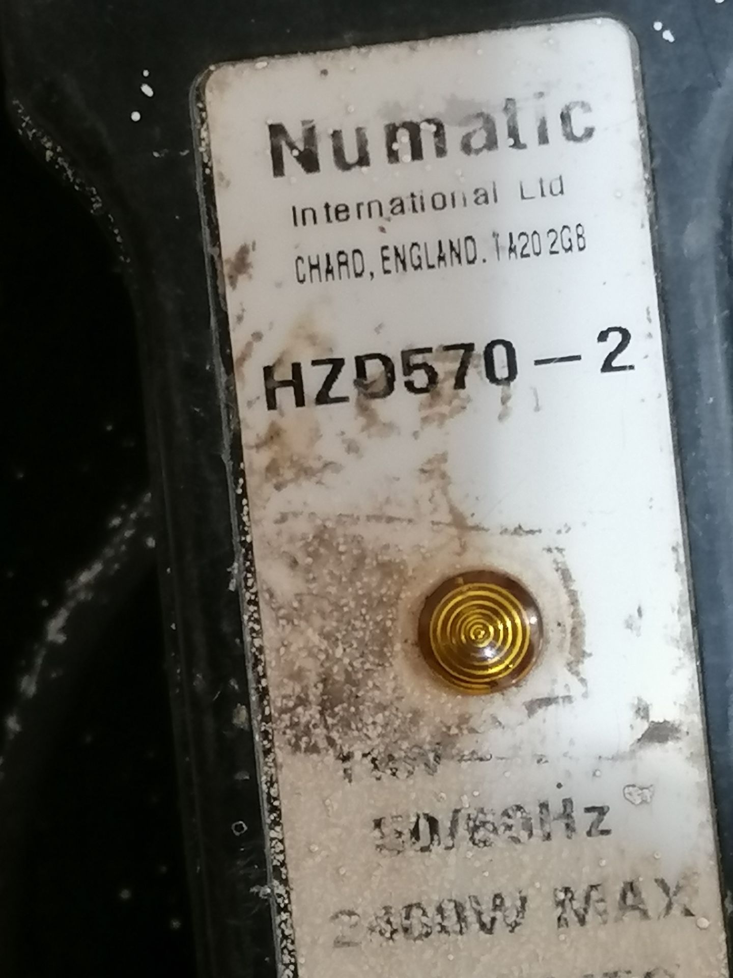2: Numatic Model HZ570, Hazardous Material Vacuum Cleaners Serial No: Av15 & Av16 - Image 6 of 6