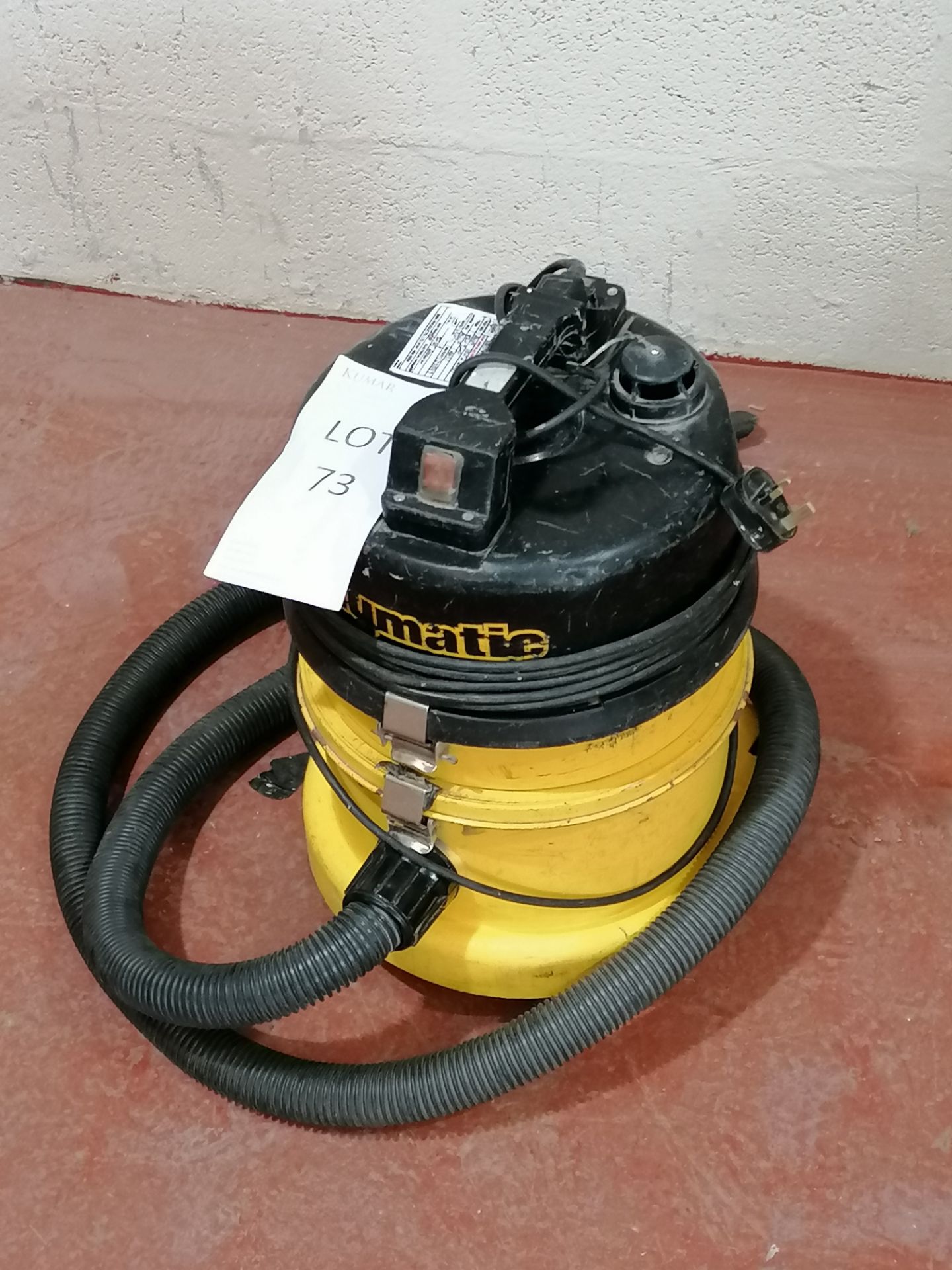 Numatic Model HZ200, Hazardous Material Vacuum Cleaner Serial No: Av9 240v