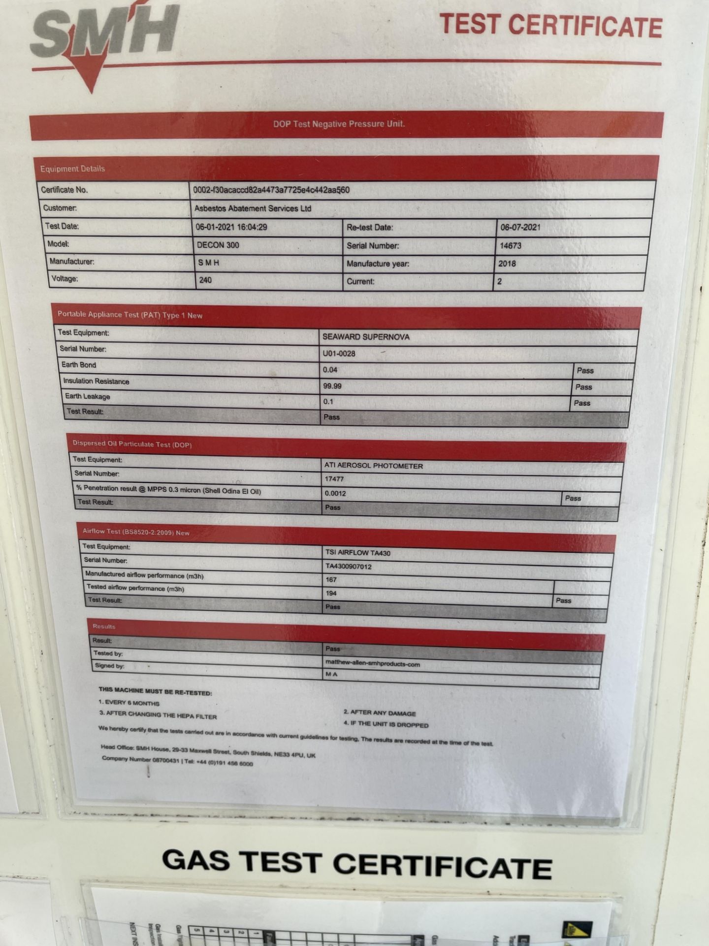 SMH Mobile De-Contamination Unit Comprising Dirty End, Twin Shower Enclosure, Clean End, Fitted with - Image 70 of 74