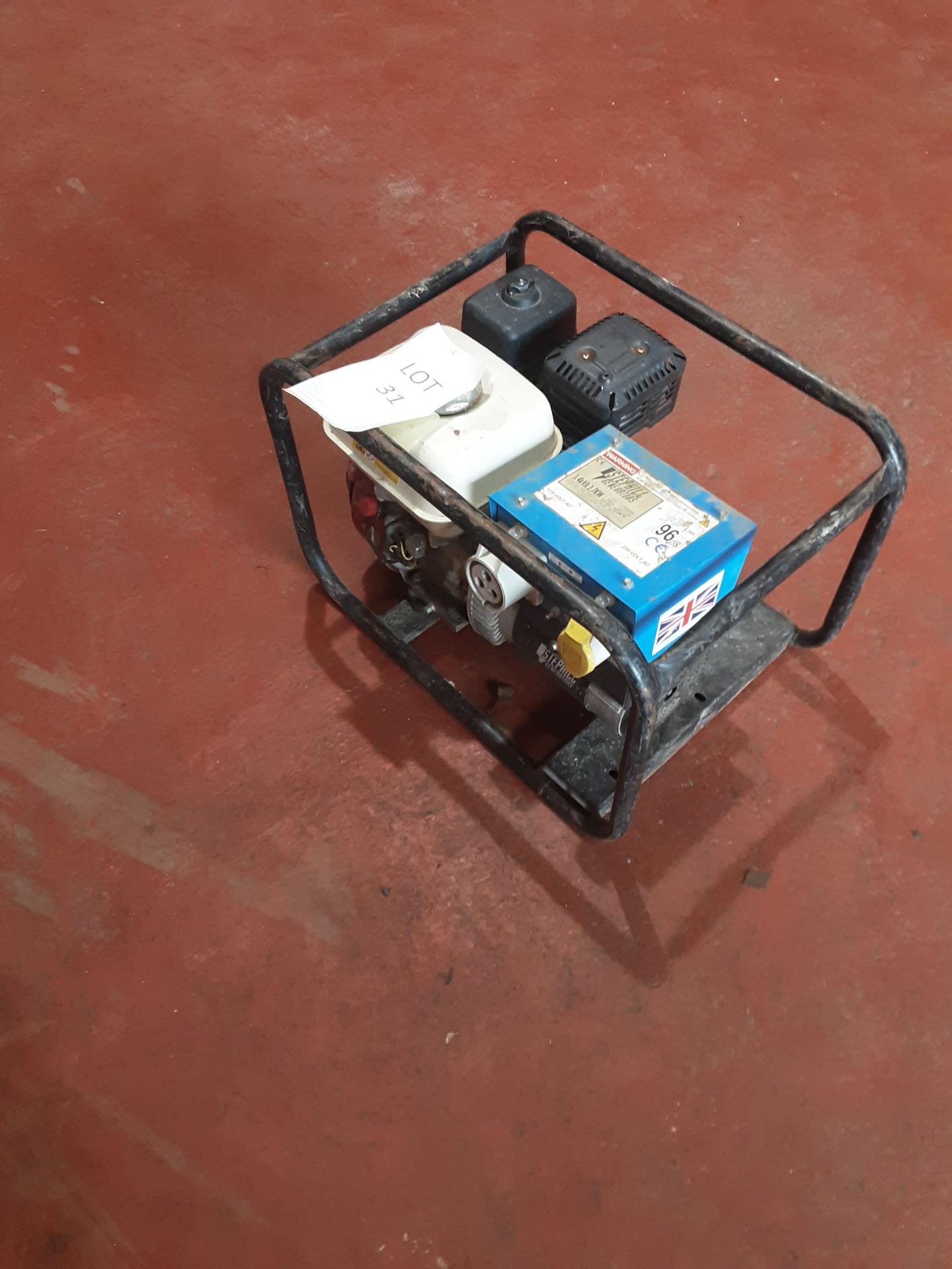 Stephill 3.4 KVA Petrol Generator . 230v - Image 2 of 6