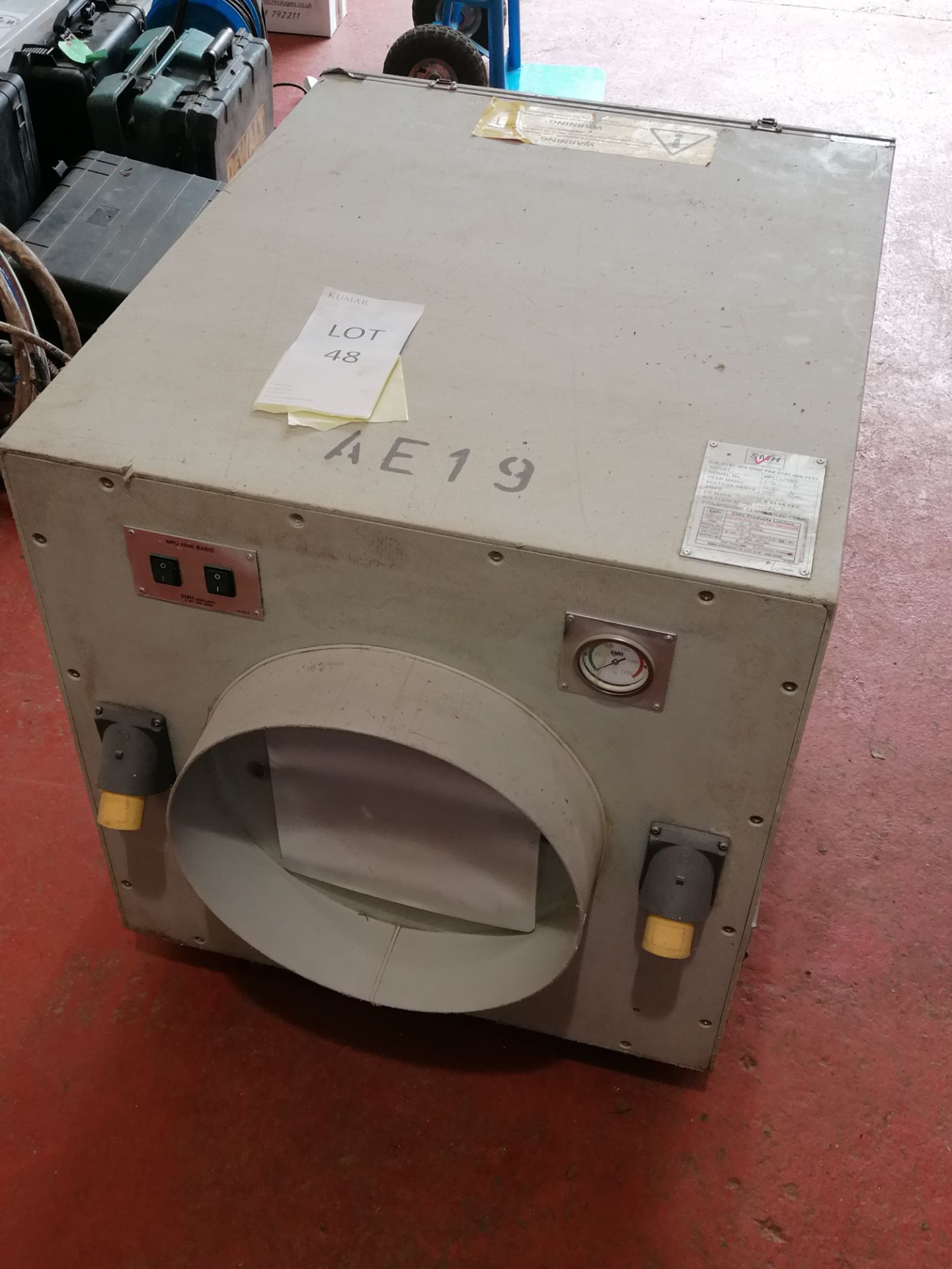 SMH NPU 4000 Extractor/Filter Unit 110V, Serial No: 5941, (2010)