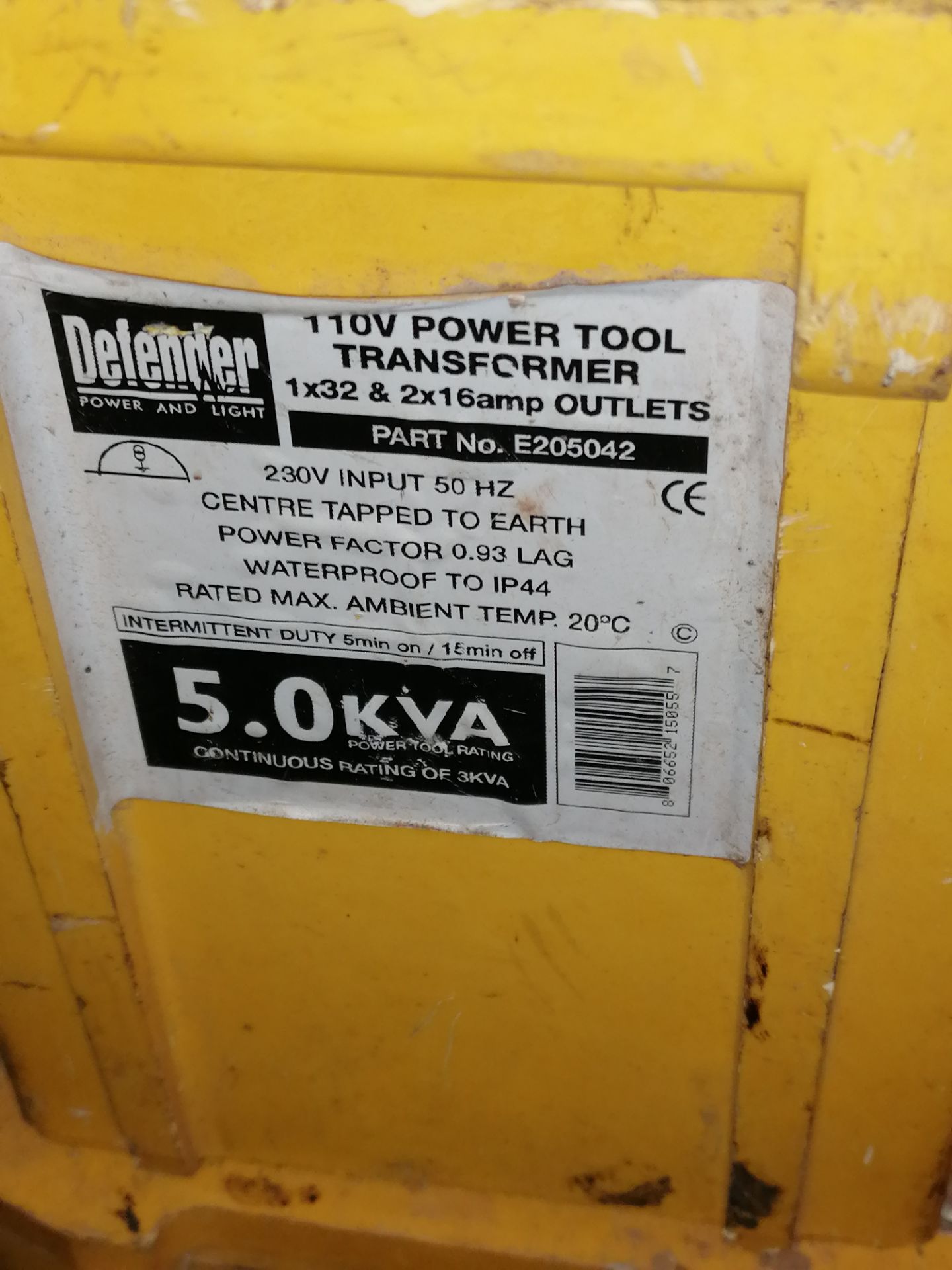 2: Defender 5KVA Transformer - Image 6 of 6