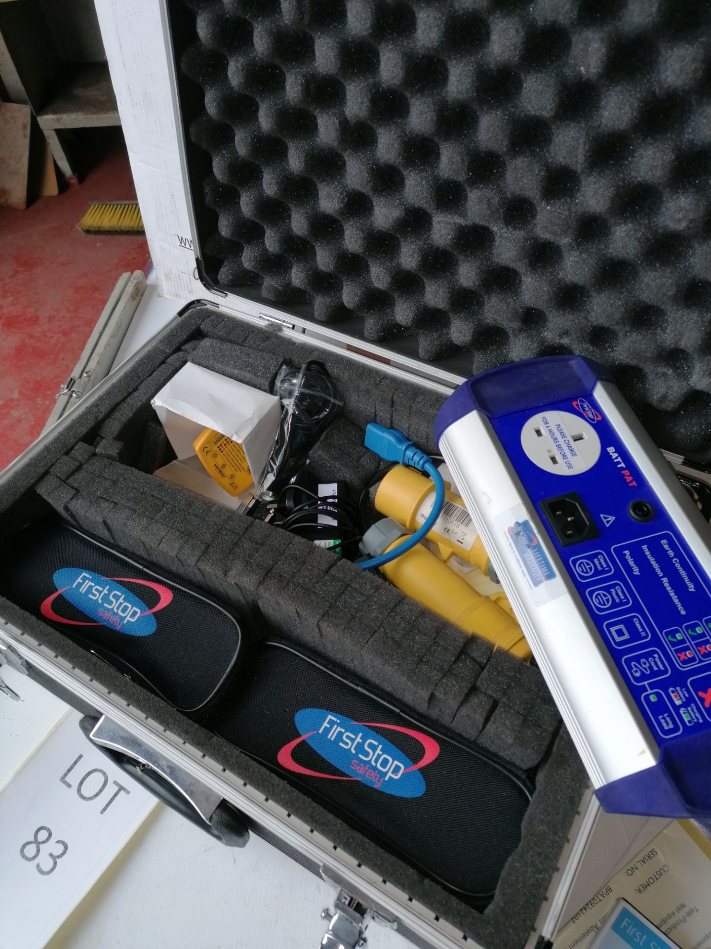 First Stop Annual Calibration Batt Pat Tester in Box with Certificate & Manuals - Image 3 of 9