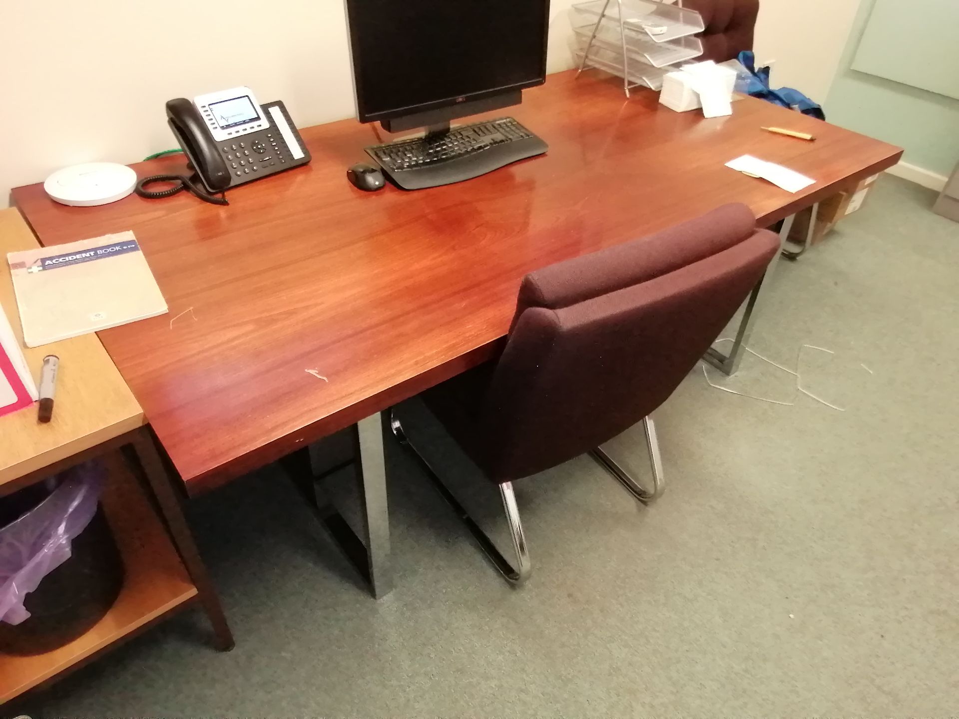 Office Desk Approx 8ft x 3ft (Does Not Include Contents)