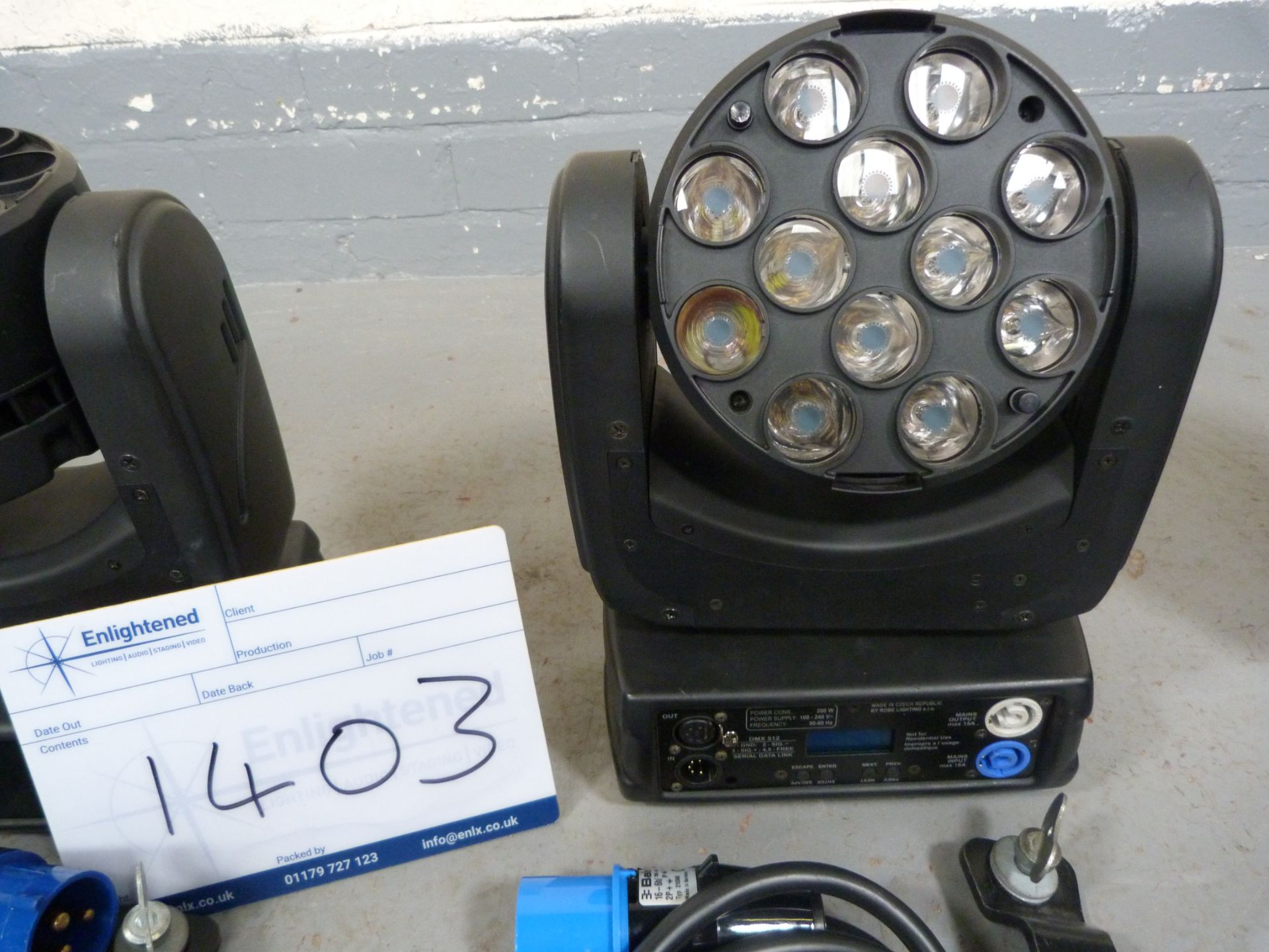 Robe Robin 100 LEDBeam - Case of Six Including Accessories. Ex-hire/Good Condition. Power On Time: - Image 6 of 17