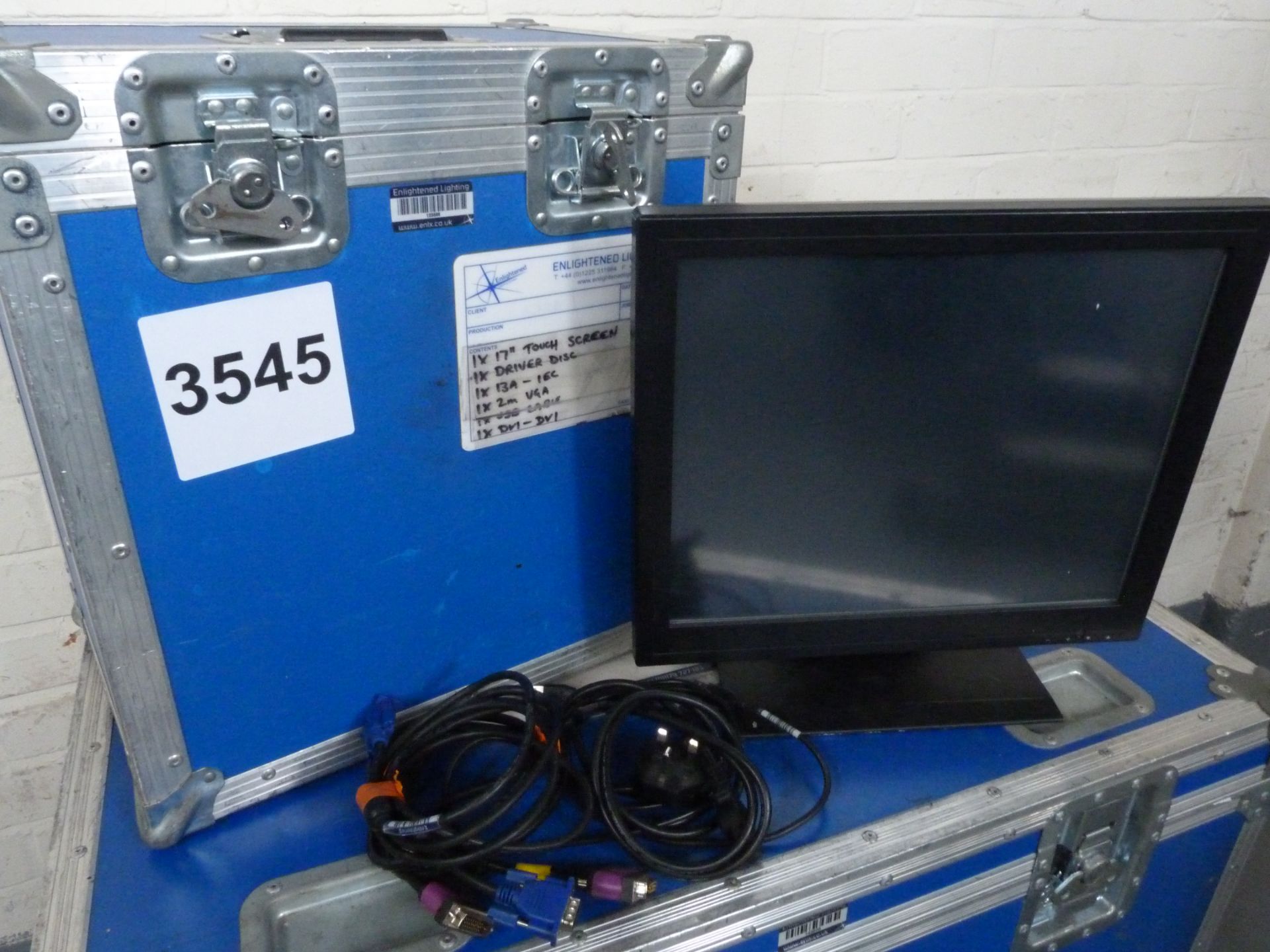 GVision P17BH 17" SXGA LCD Touch Screen Monitor - Cased. Ex-Hire, Fair Condition