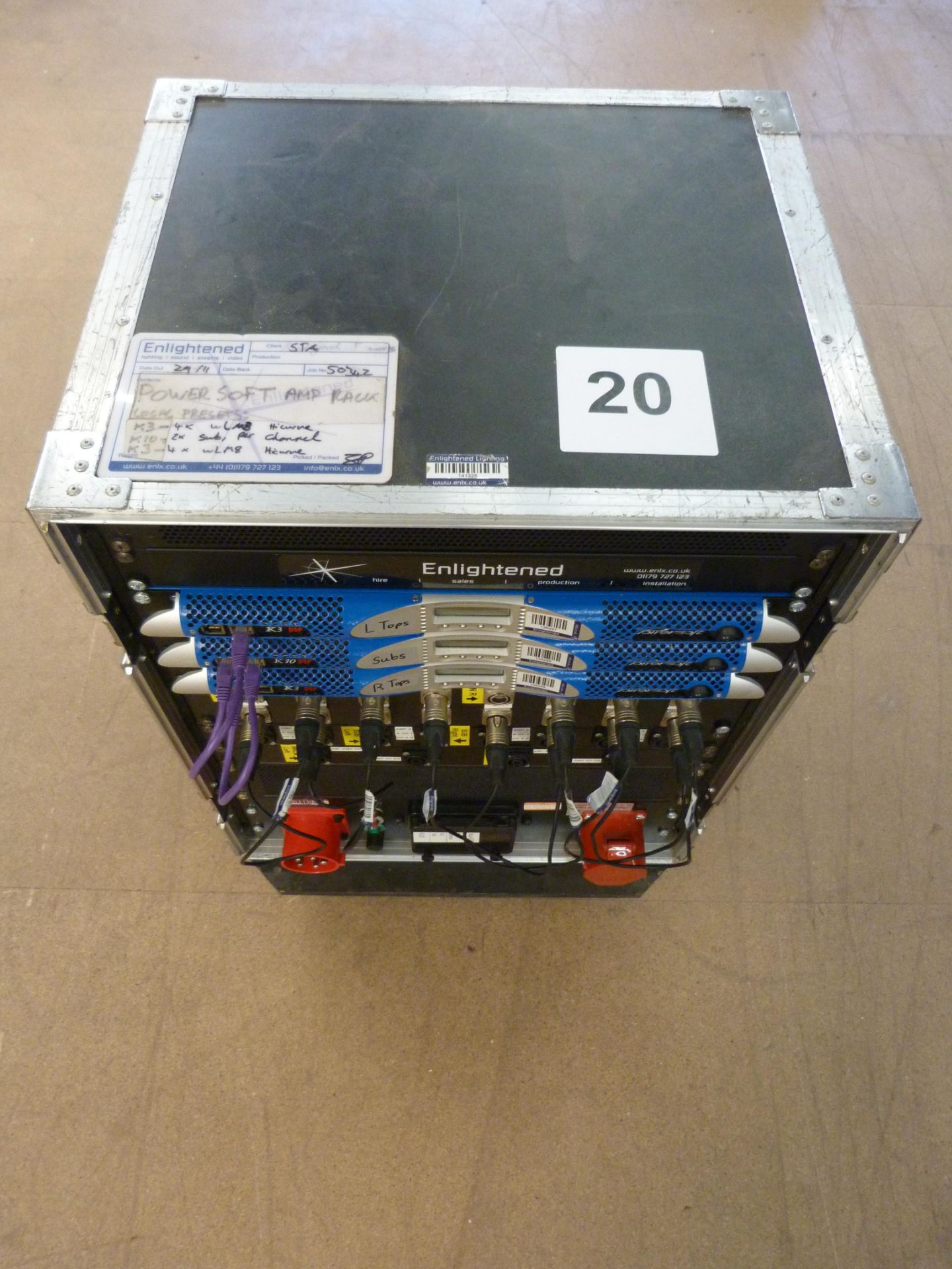 Powersoft Amp Rack. Included within Lot 10. If sum of Lots 11-20 is more than Lot 10, will be sold - Image 2 of 17