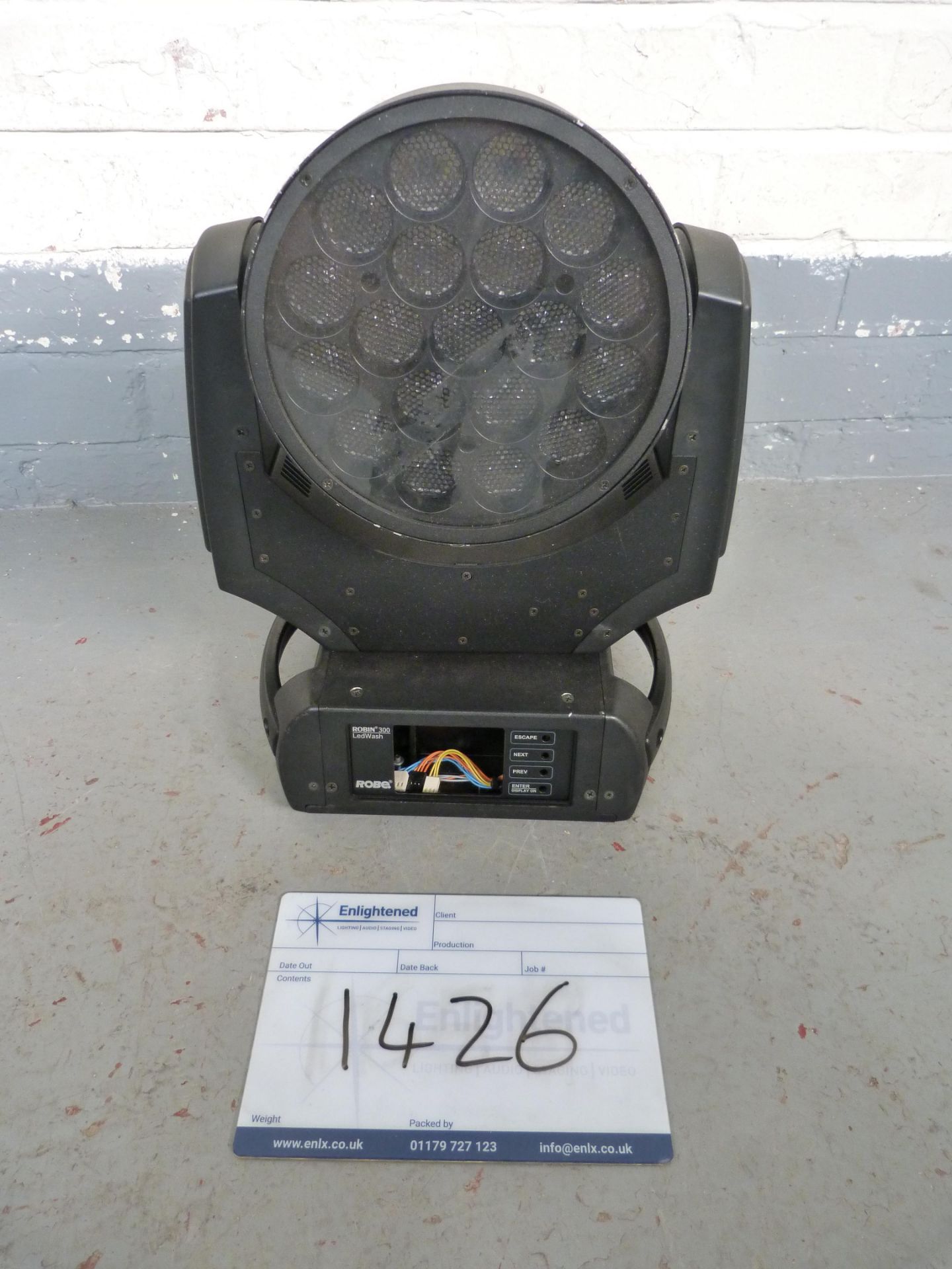 Robe LEDWash 300. Spare/Repairs/Not Working. Condition Unknown. Serial No: 1200335636 - Image 2 of 3