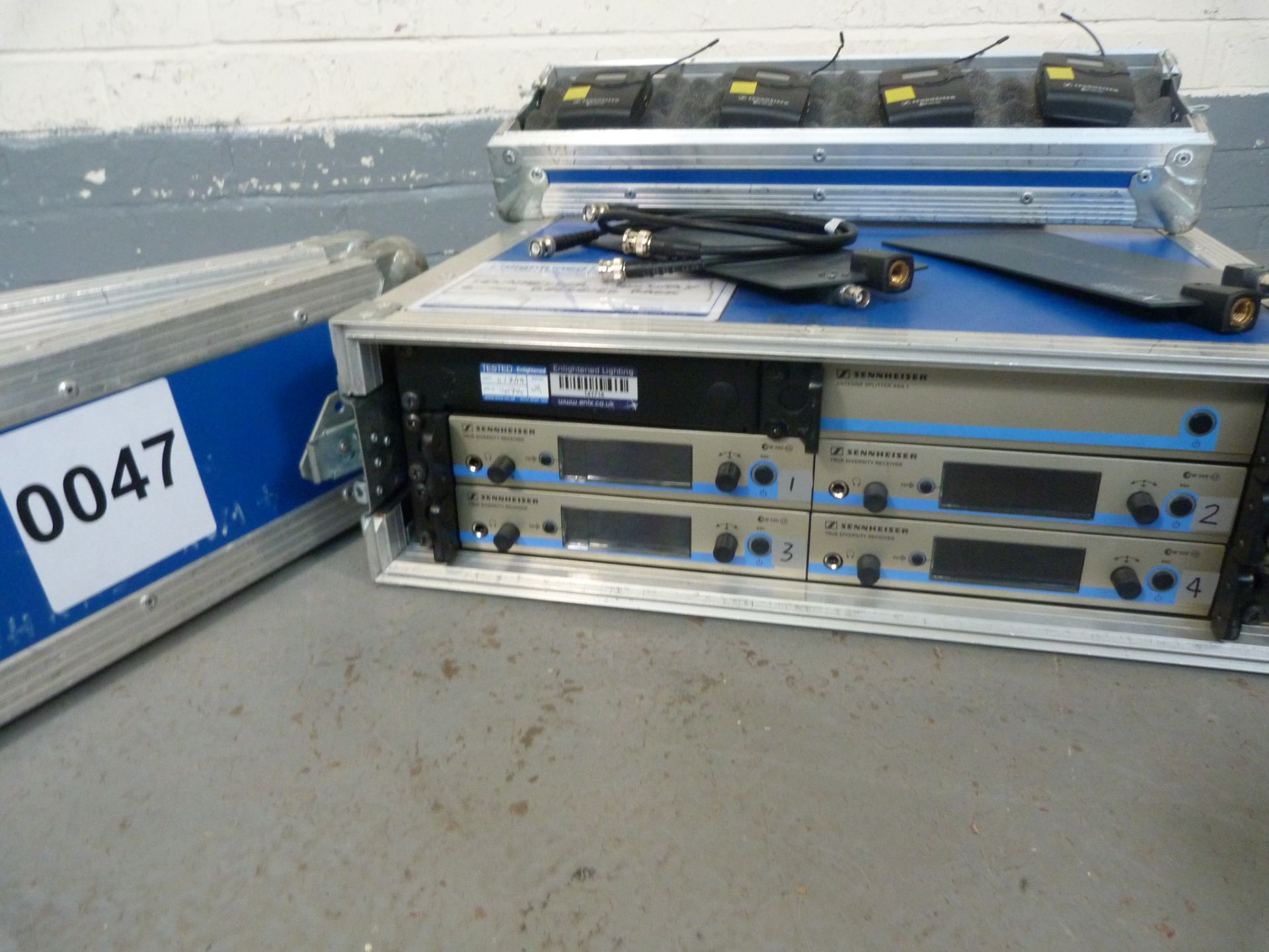 Sennheiser 4 way G3 ew500 Rack Kit: 4x EM500 G3 Rackmount Receiver, 4x SK500 G3 Body Pack - Image 3 of 5