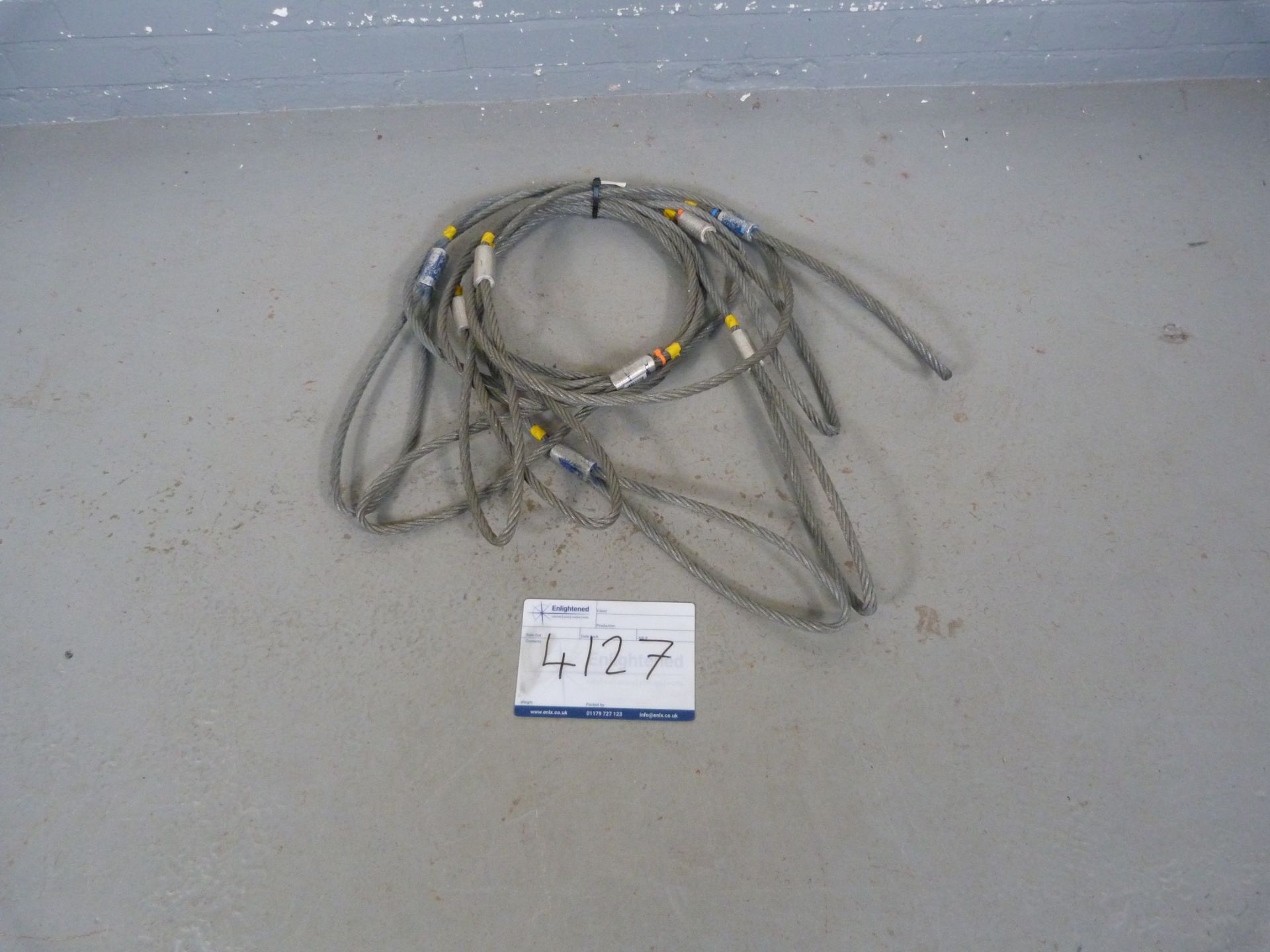 4x 2m Steel 2T (Unsheathed Large Loop) - Bild 2 aus 3