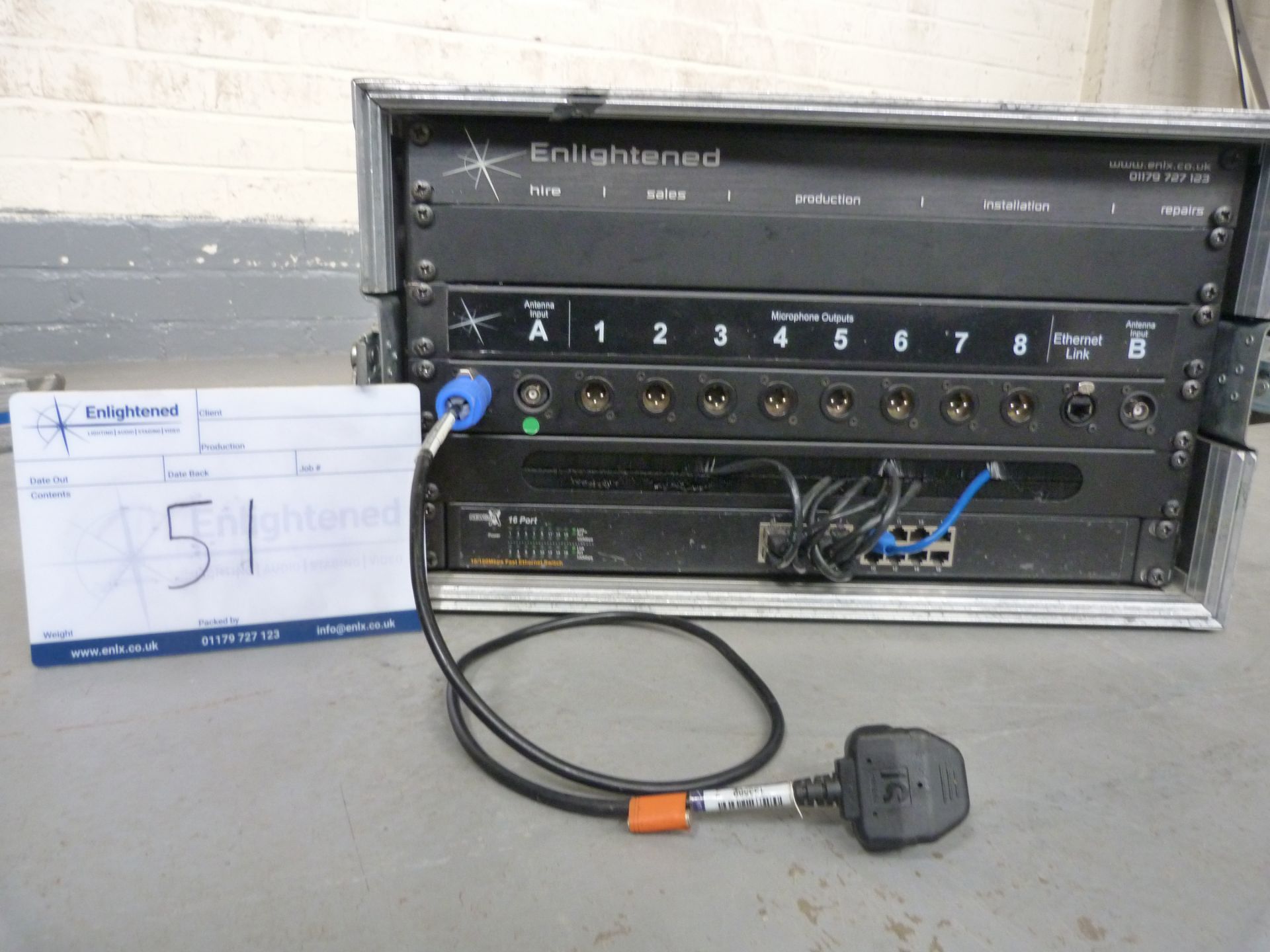 Sennheiser 8 way G3 ew300 Receiver Rack, EM300 G3 Rackmount Receiver, 4x SK300 G3 Body Pack - Image 6 of 8