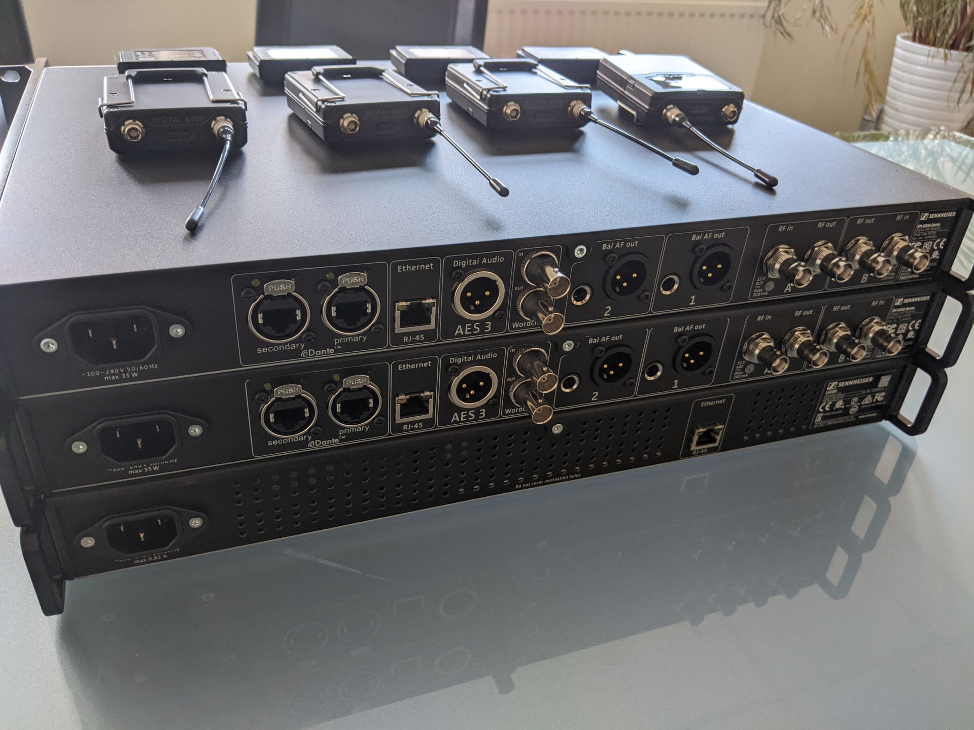 Sennheiser Digital 6000 Series Four Channel System Including Four SK6000, L6000 Charger, A2003 UHF - Image 17 of 29