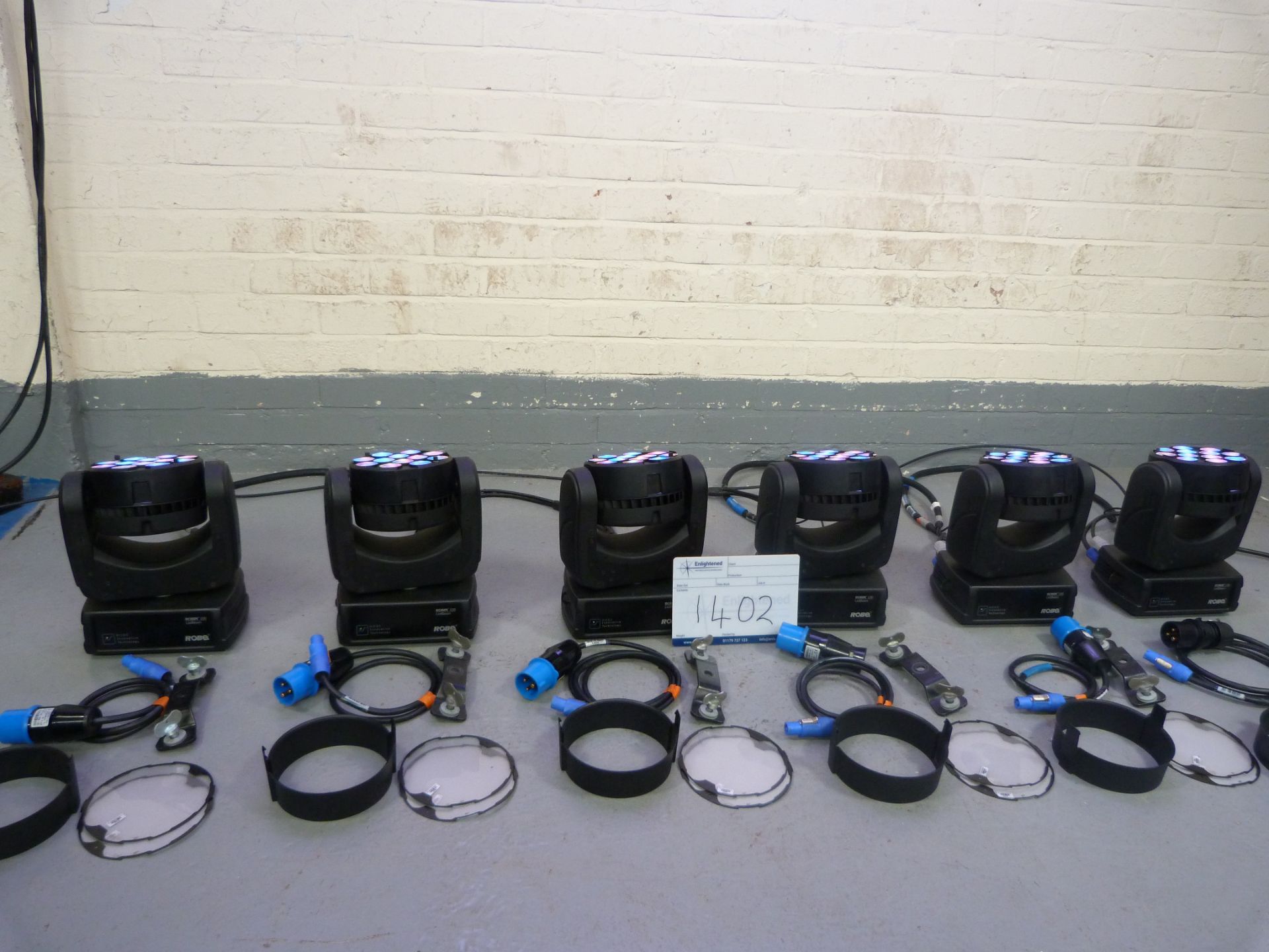 Robe Robin 100 LEDBeam - Case of Six Including Accessories. Ex-hire/Good Condition. Power On Time: - Image 2 of 17