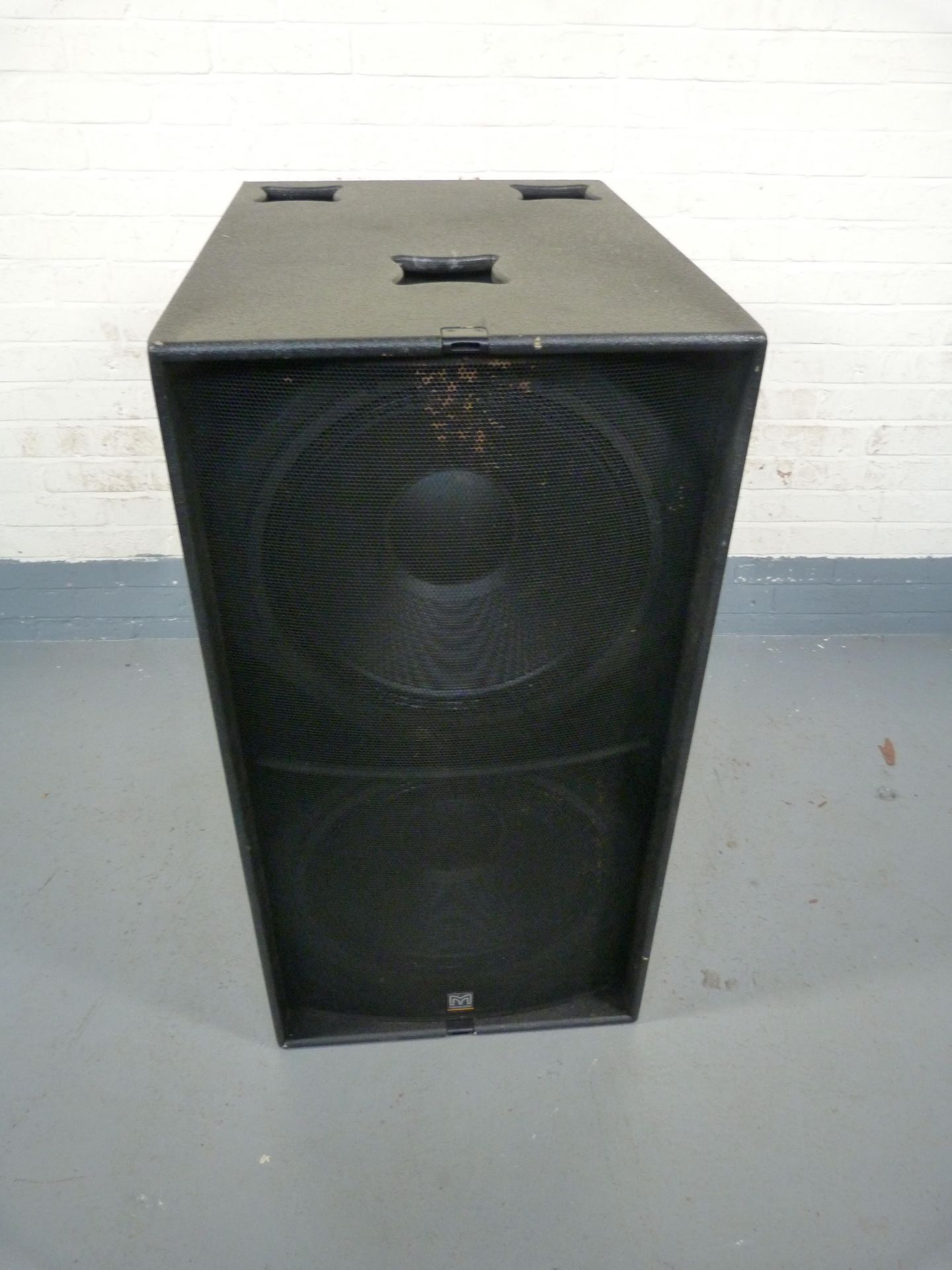 Martin Audio WS218X Sub With Soft Cover. Photo representative. Included within Lot 10. If sum of