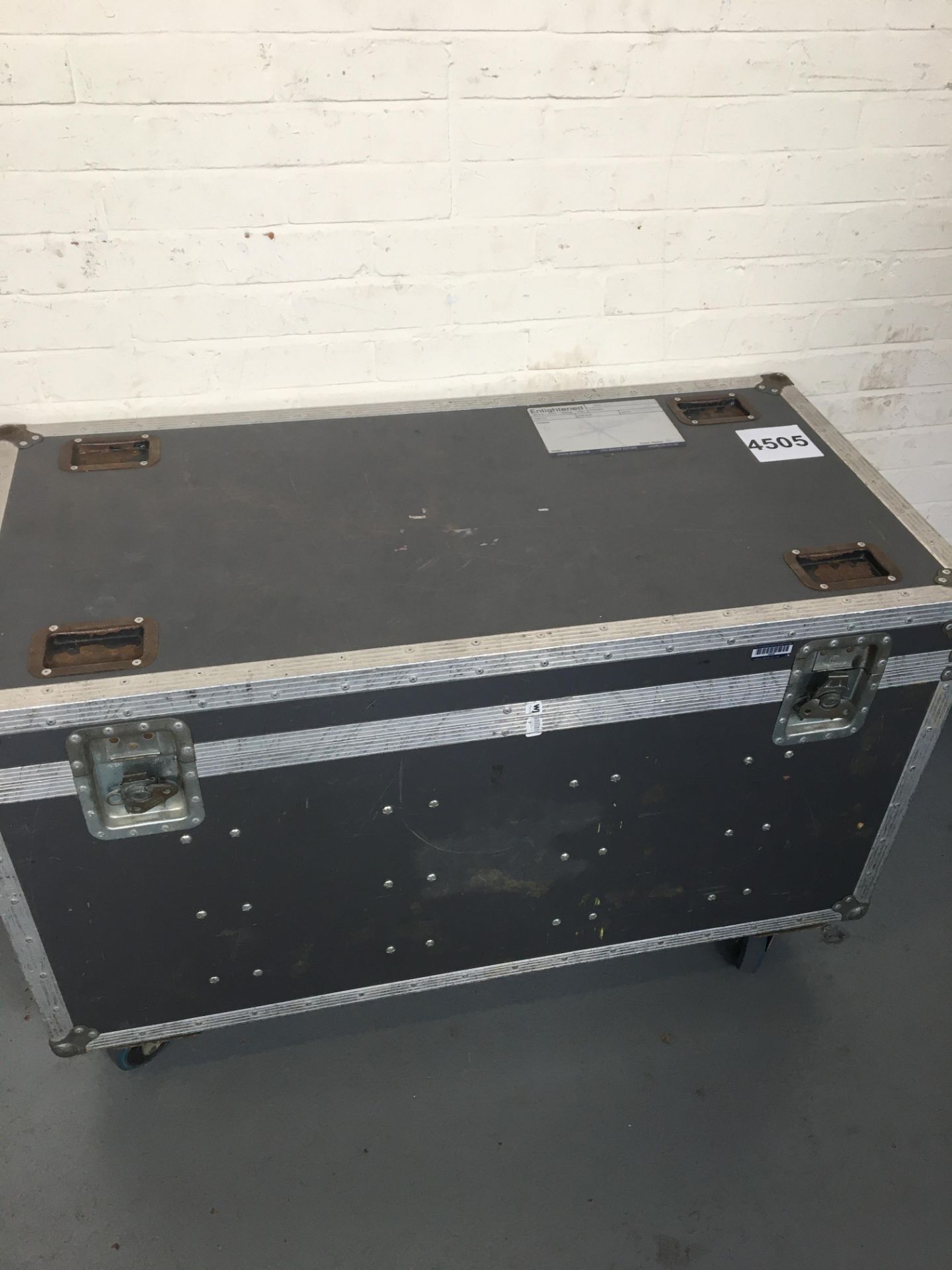 4' GP Flightcase Wheeled. 638*1205*605mm. Condition: Used Ex Hire