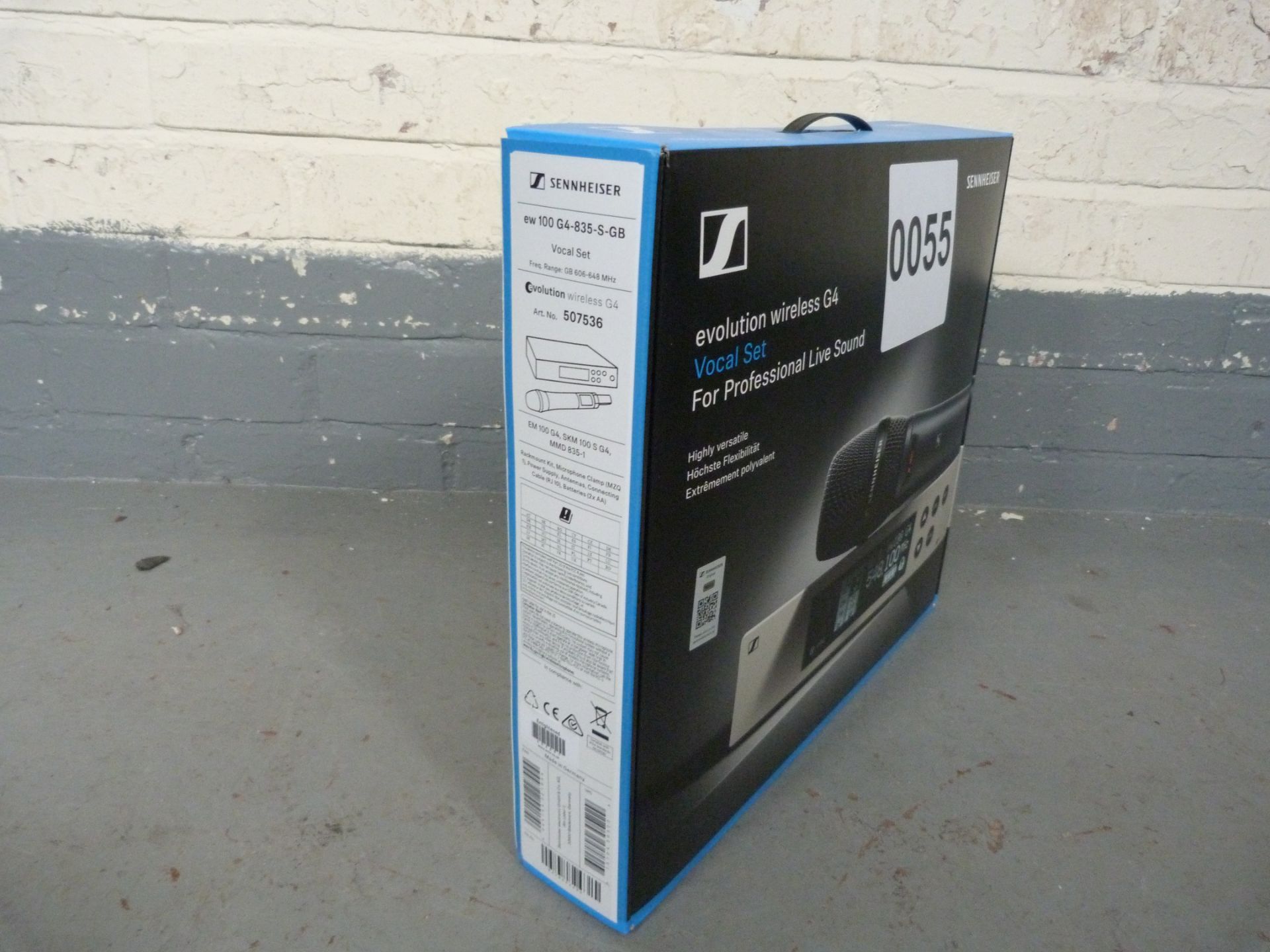 Sennheiser 100 Wireless Vocal Set EW100 G4-835-S-GB 507536. In Cardboard. Serial No: 8379044492 - Image 2 of 3