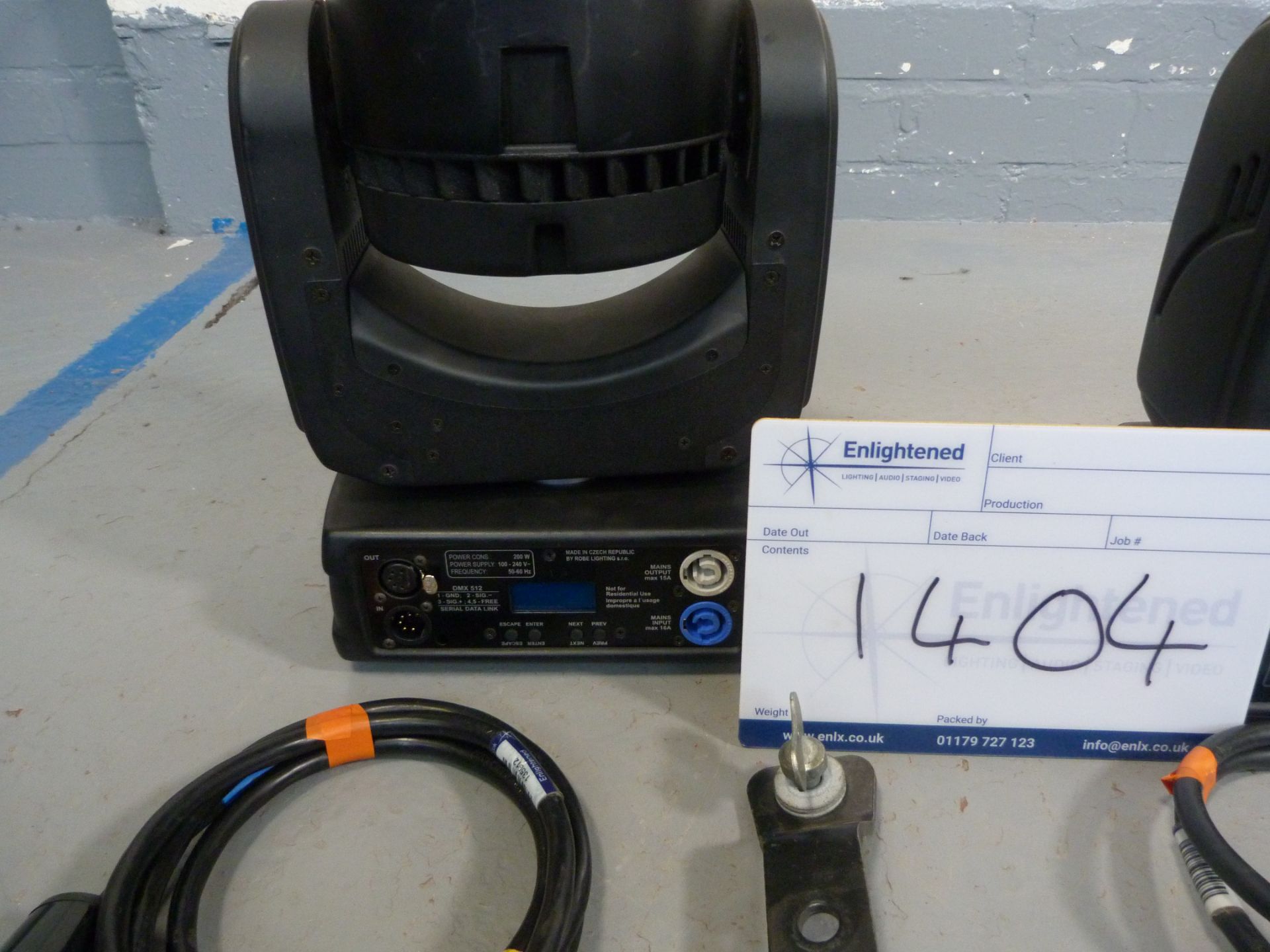 Robe Robin 100 LEDBeam - Case of Six Including Accessories. Ex-hire/Good Condition. Power On Time: - Image 5 of 18