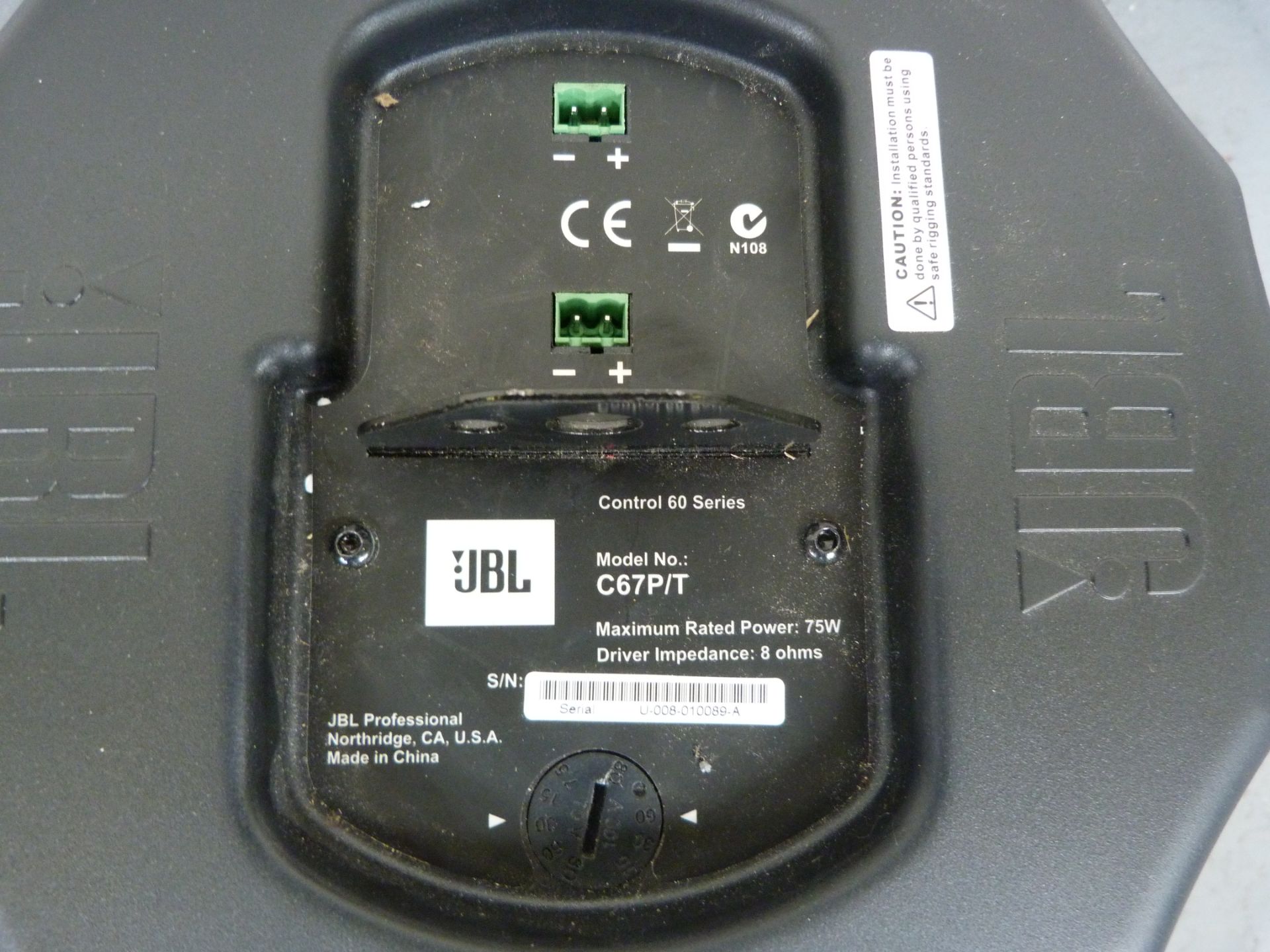 JBL Control 67 P/T Full-Range Pendant Speaker. New, Unboxed. Serial No: U-008-010089-A - Image 4 of 4