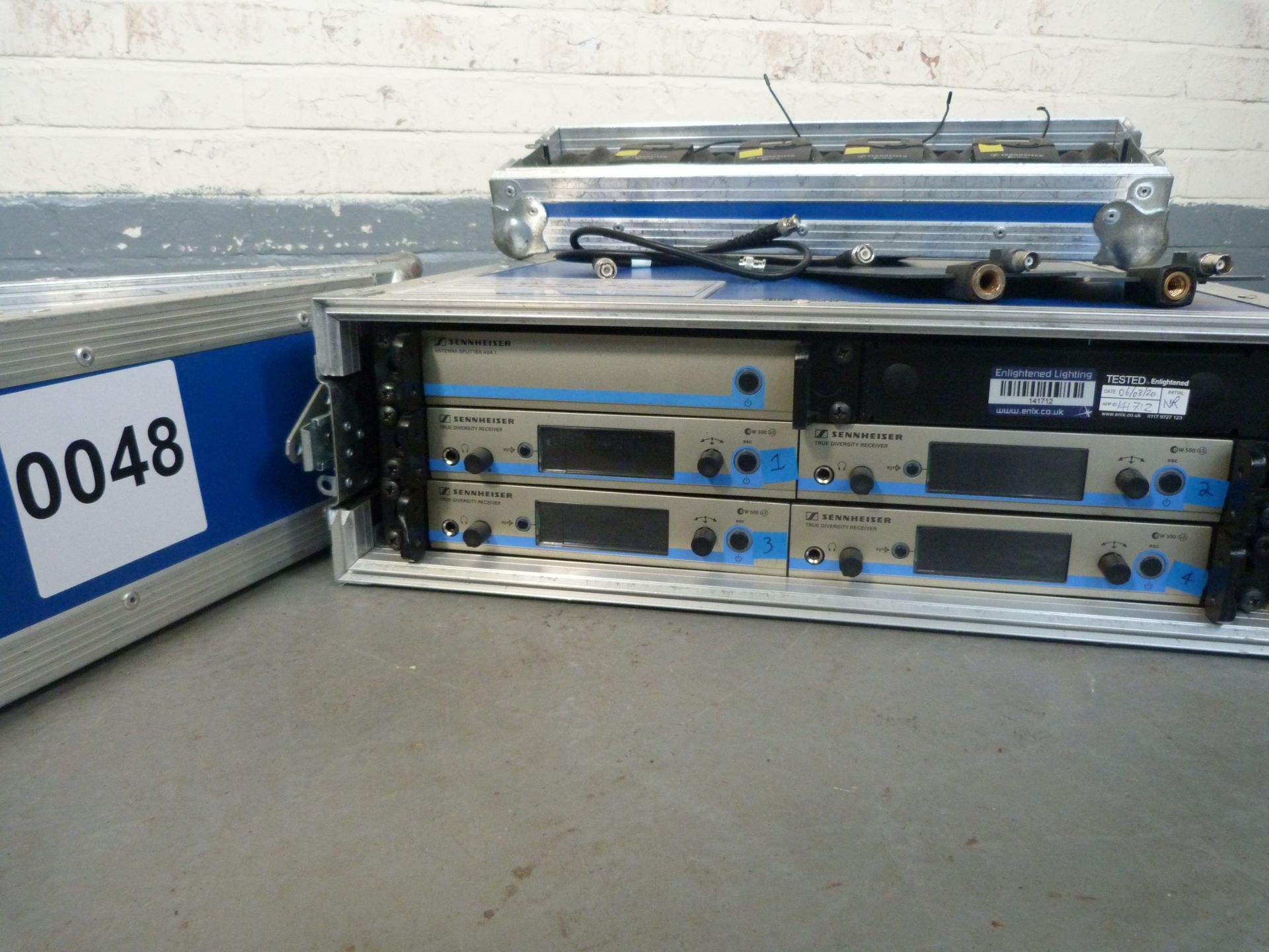 Sennheiser 4 way G3 ew500 Rack Kit: 4x EM500 G3 Rackmount Receiver, 4x SK500 G3 Body Pack - Image 2 of 4