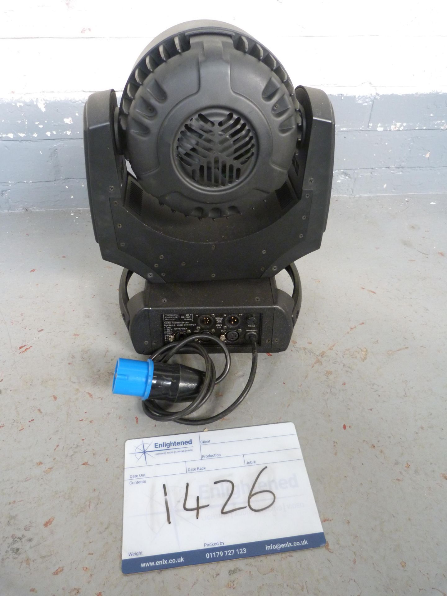 Robe LEDWash 300. Spare/Repairs/Not Working. Condition Unknown. Serial No: 1200335636 - Image 3 of 3