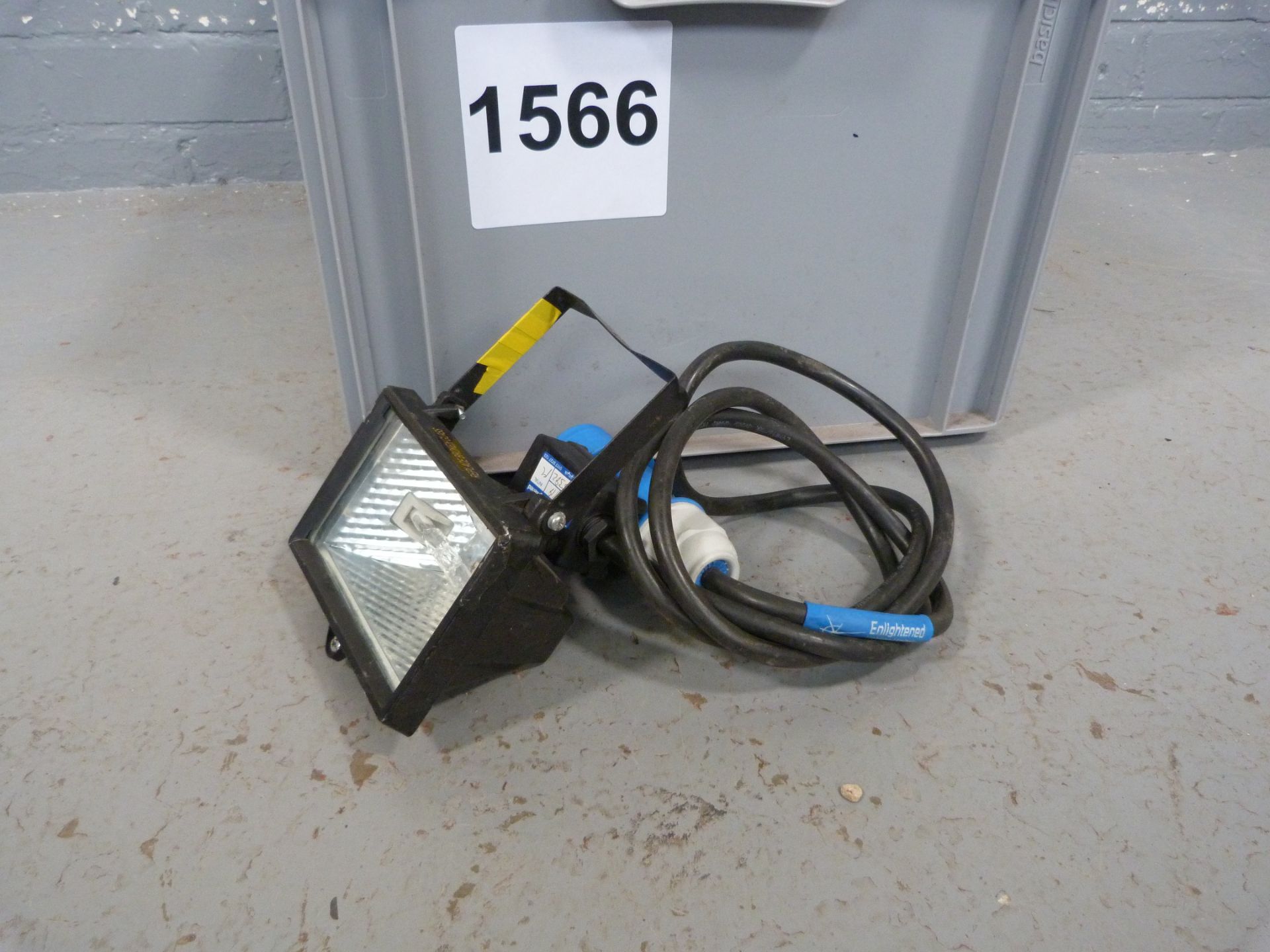 10x 150w IP44 Halogen Floodlight fitted with 16a Connectors. Box not included. Ex-Hire, all fittings - Image 2 of 5
